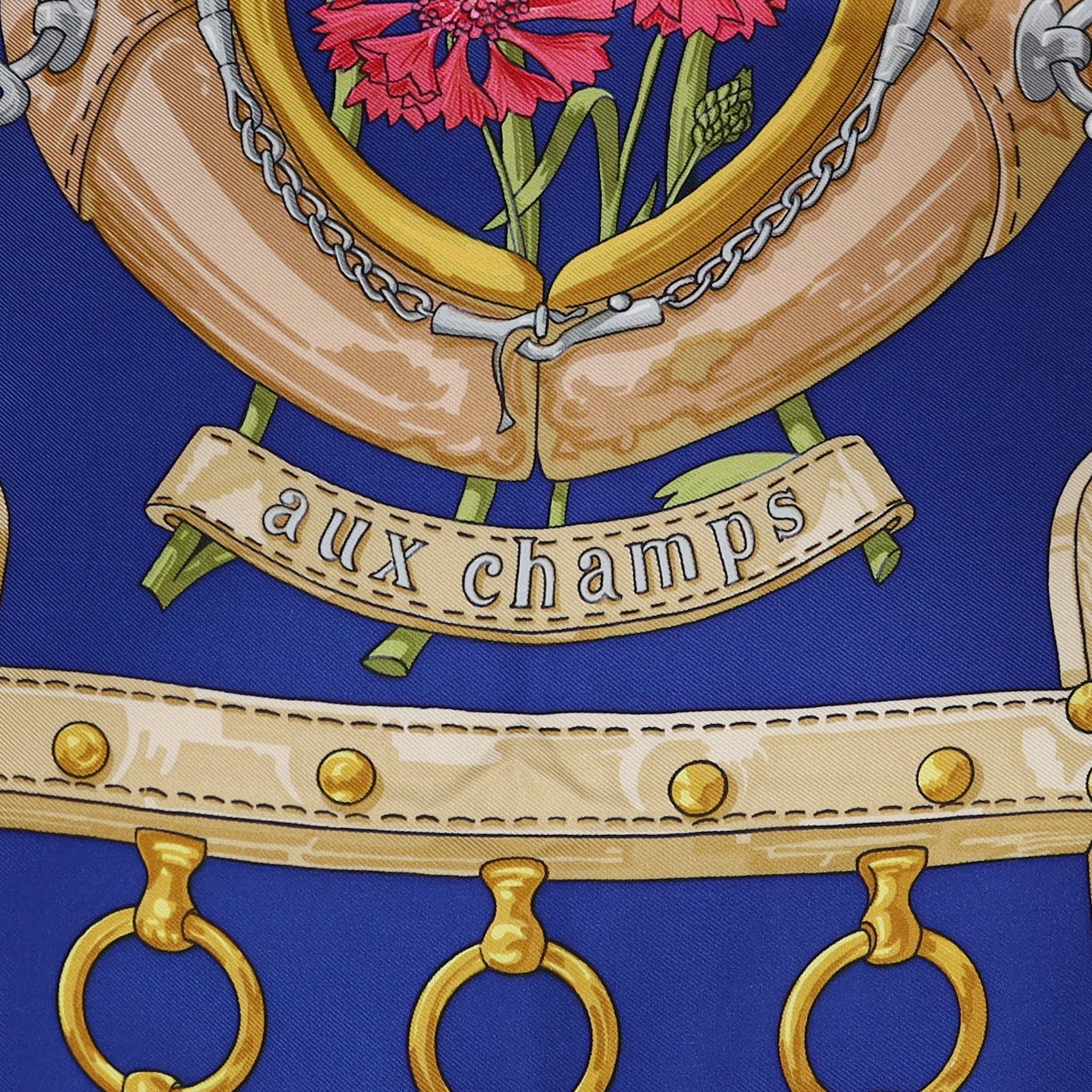 Hermès Aux Champs Silk Scarf