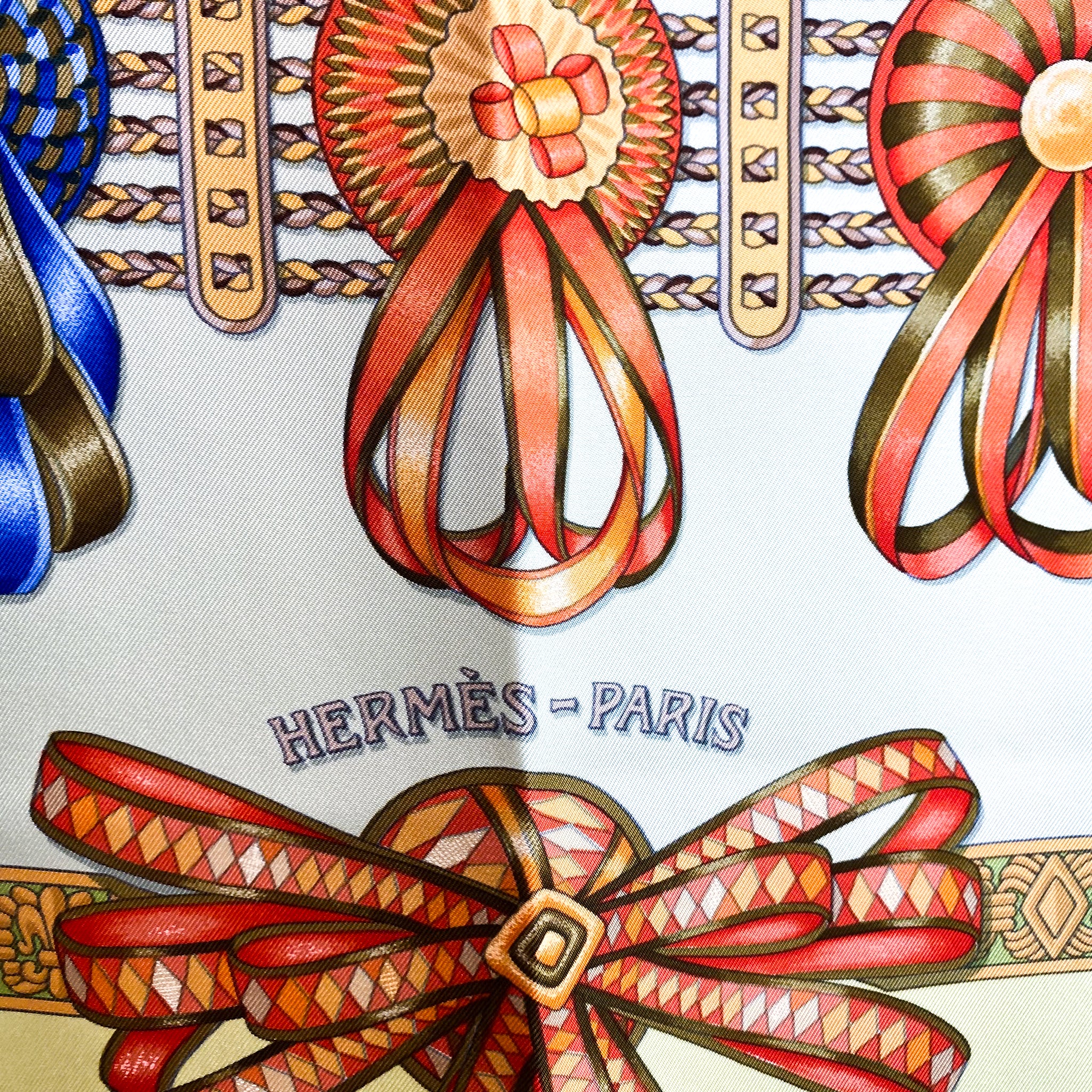 Boxed Hermes Les Rubens du Cheval Vintage Silk Scarf