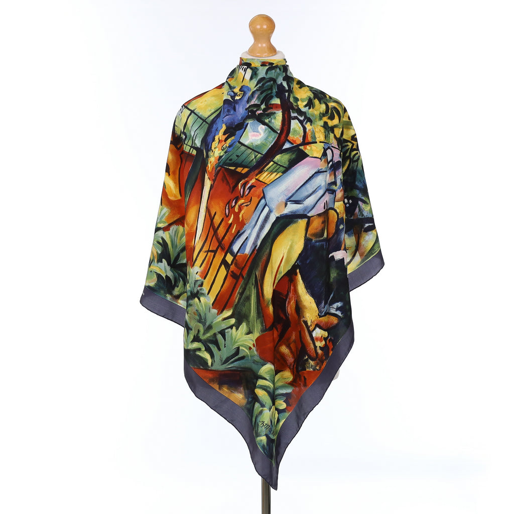 August Macke Zoological Garden Silk Scarf
