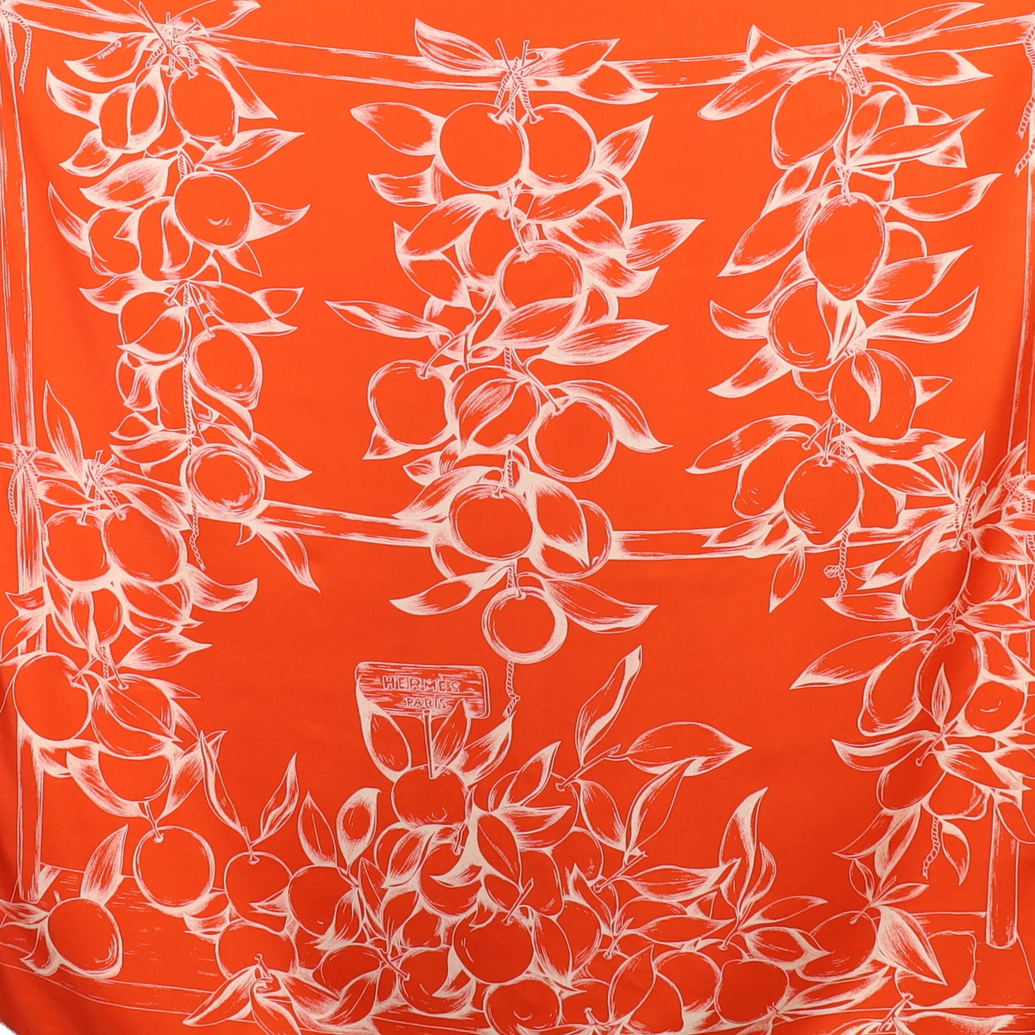 Hermès Oranges et Citrons Designer Silk Scarf