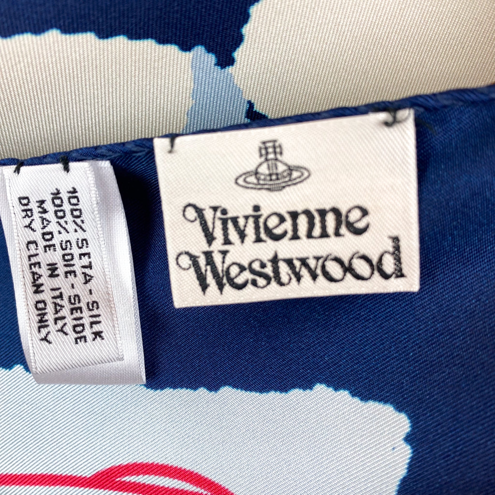 Immaculate Vivienne Westwood Designer Silk Scarf