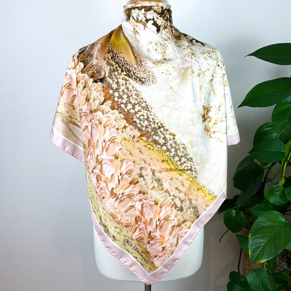 Orla Ermanno Pastel Silk Scarf
