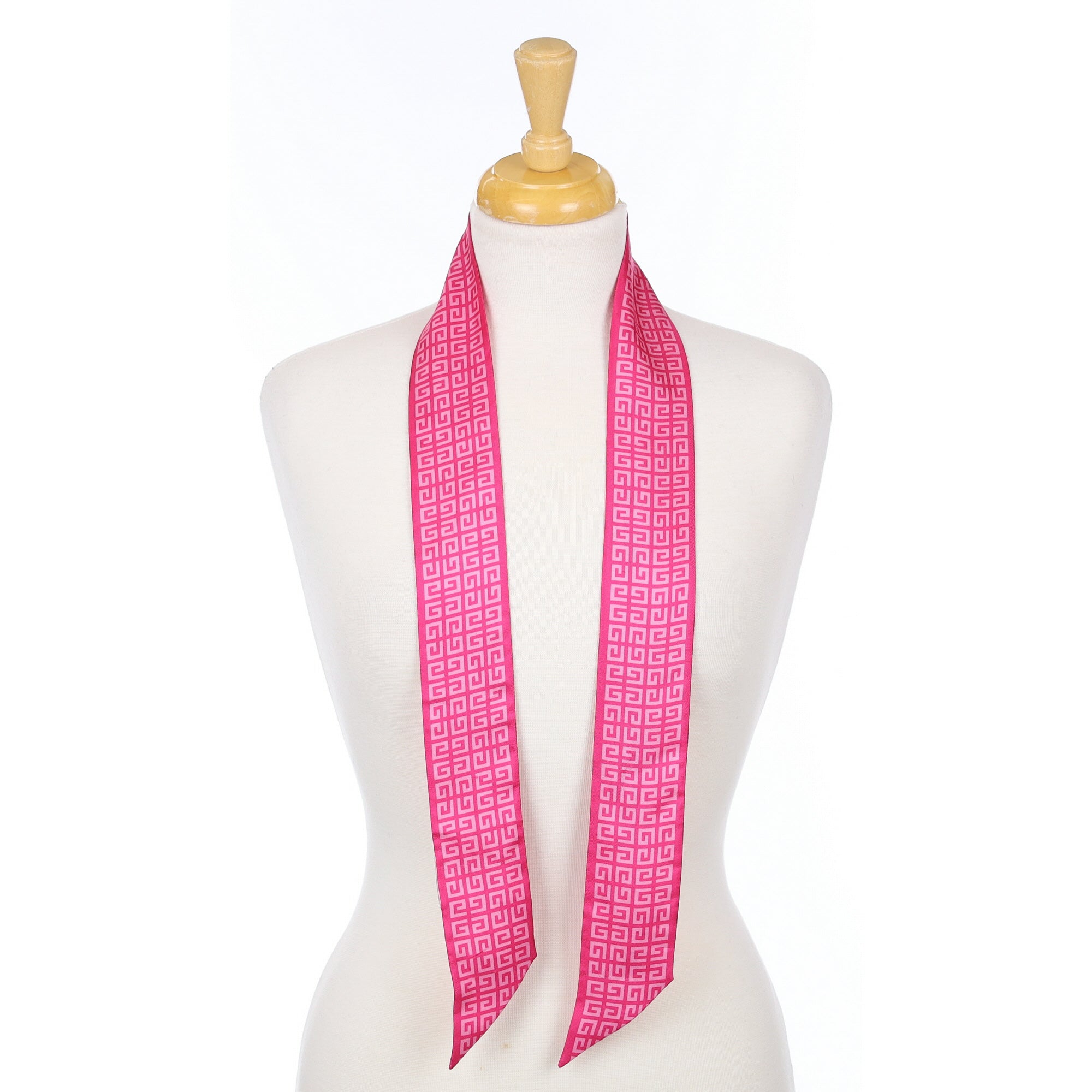Givenchy Bandeau Pink Silk Scarf