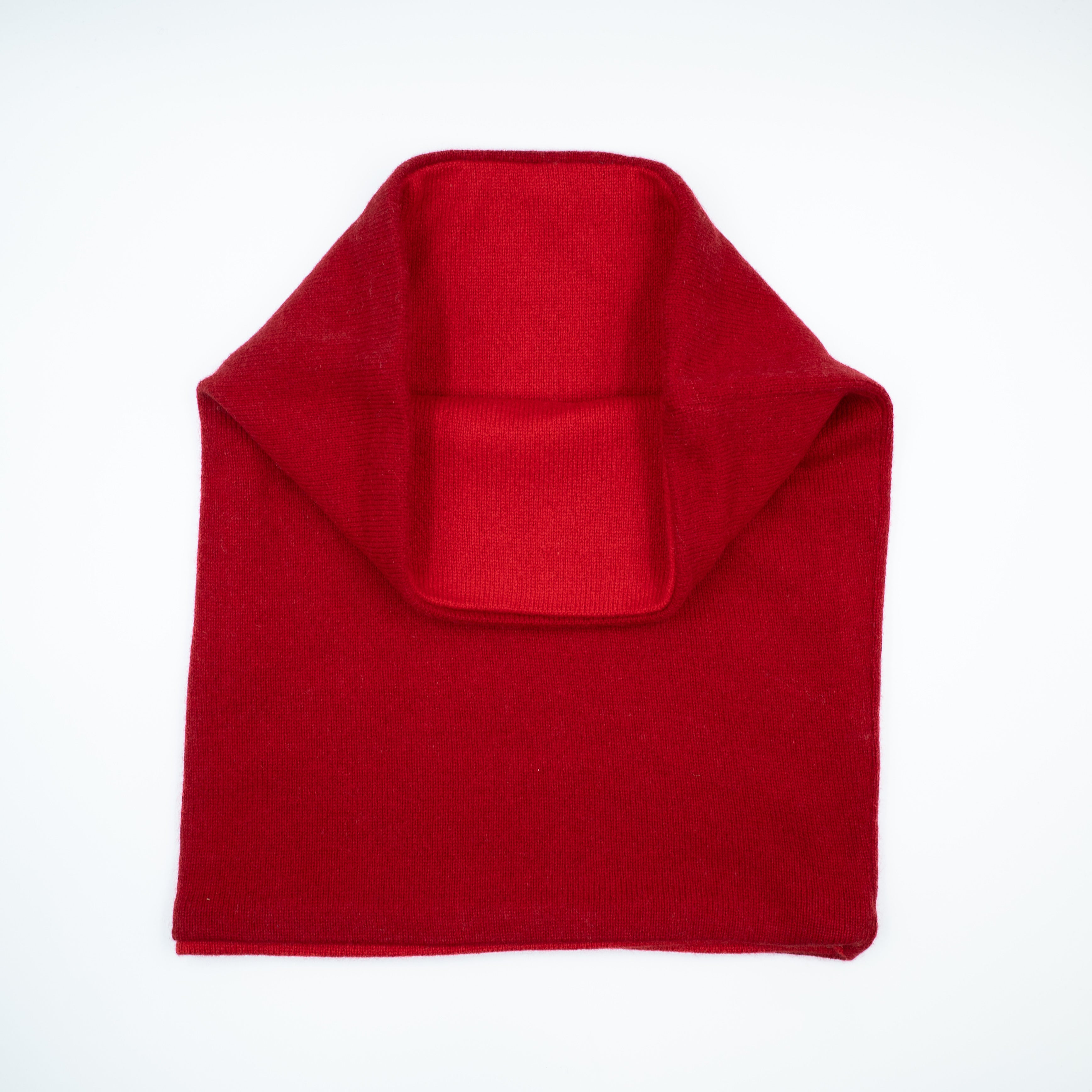 Two Tone Red Double Layered Snood