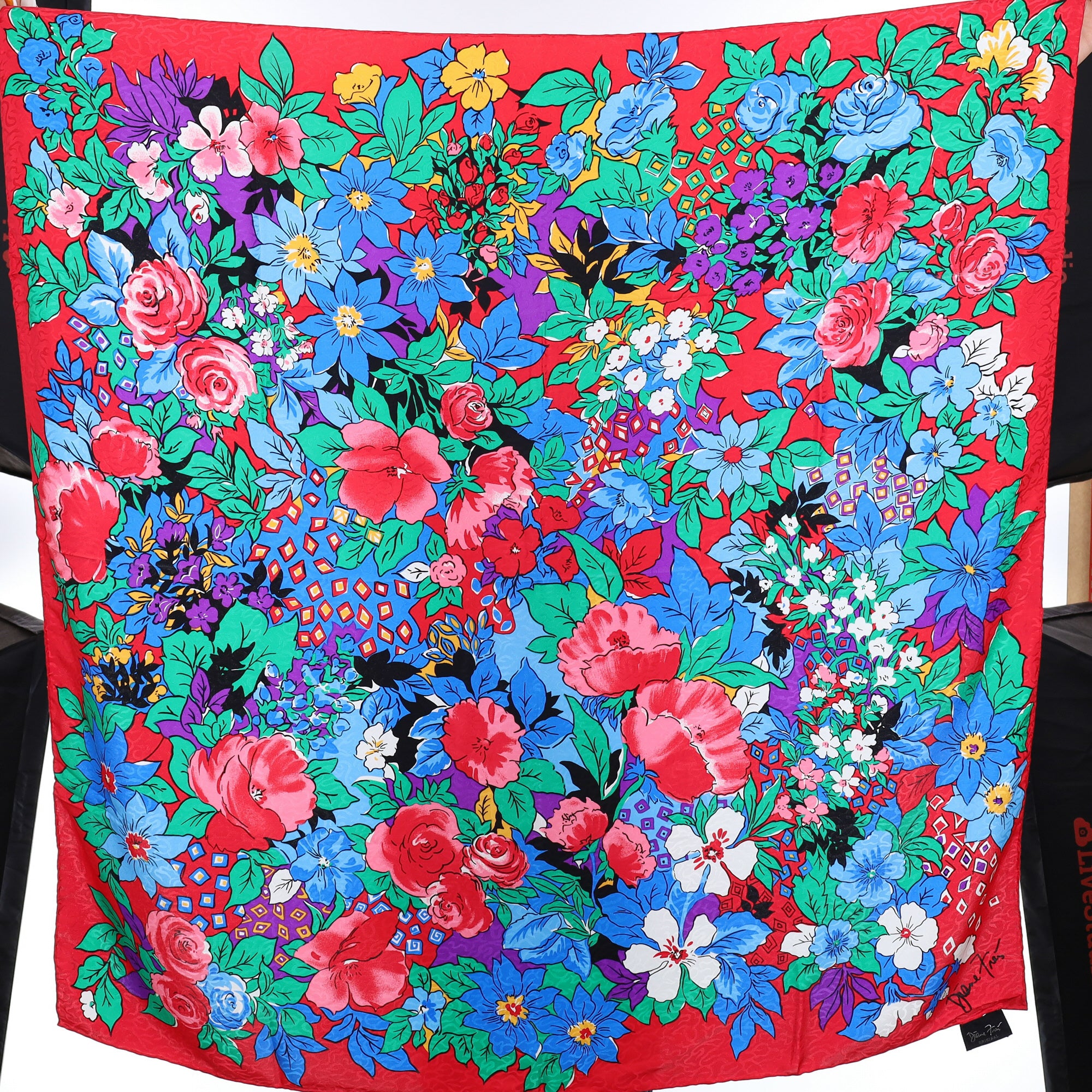 Diane Freis Vintage Silk Scarf