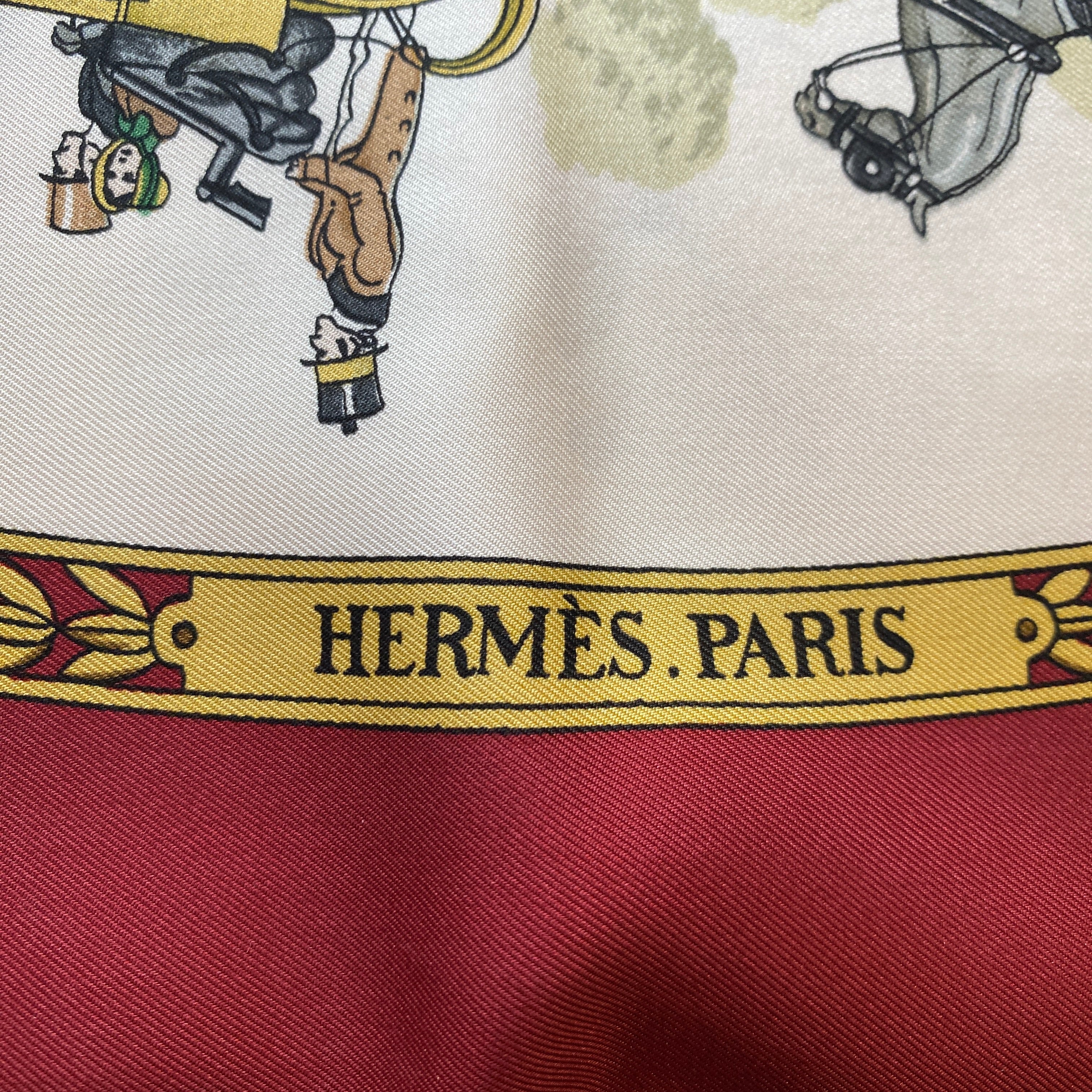 Hermès La Promenade De Longchamps Silk Scarf