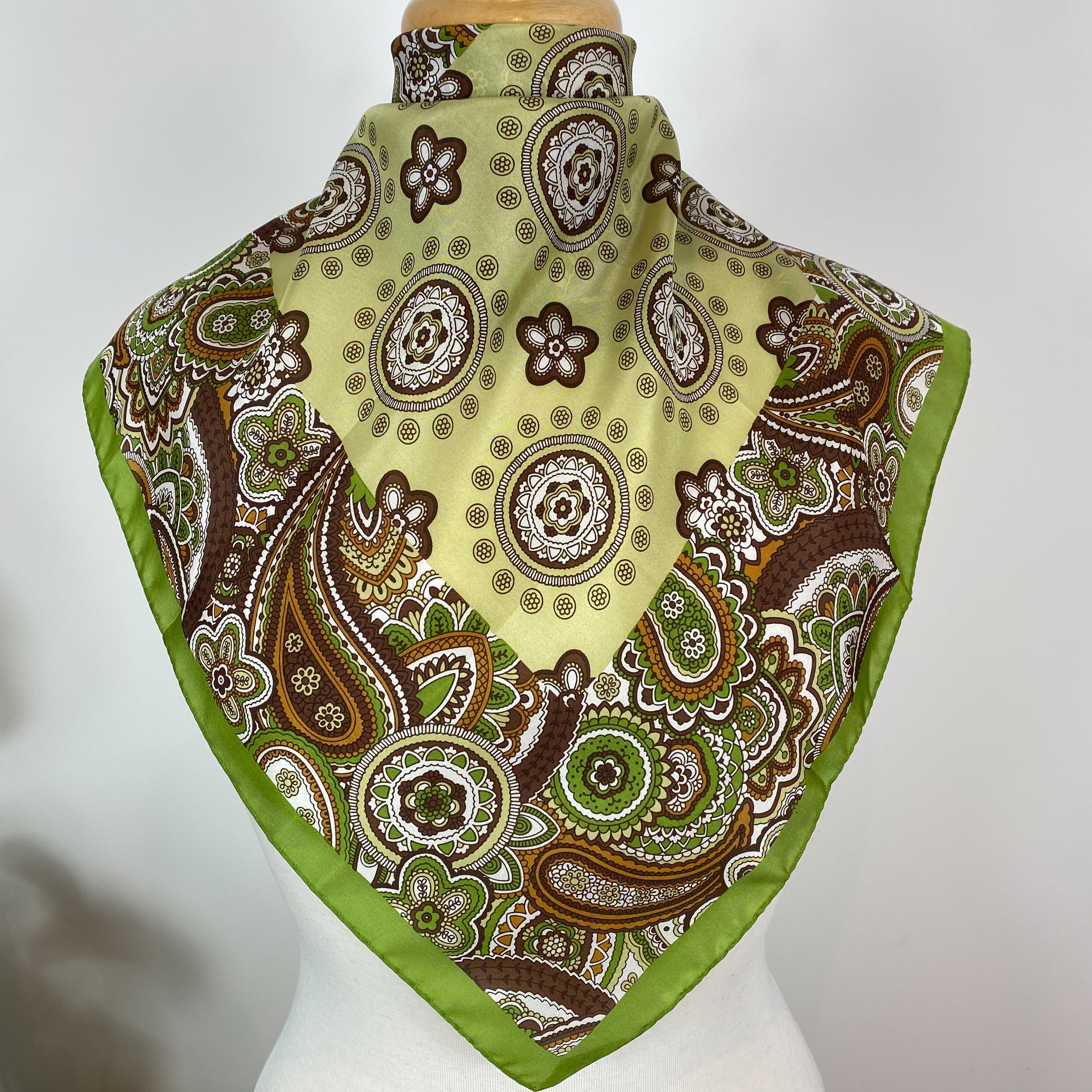 Italian Paisley Small Silk Scarf