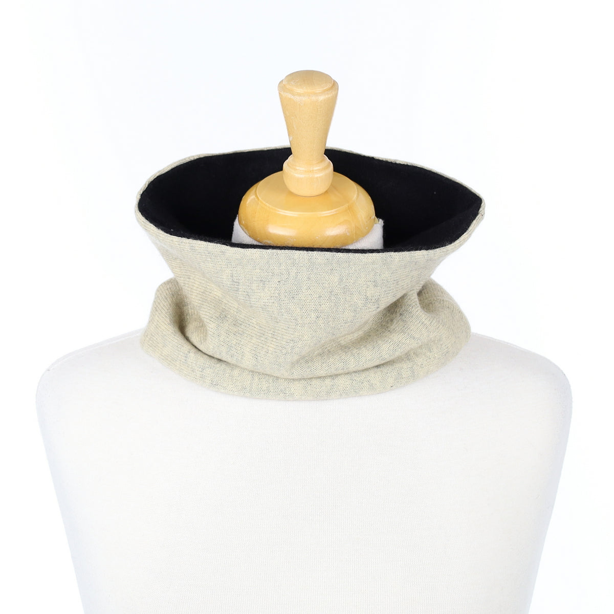 Smoke Grey and Black Neck Warmer
