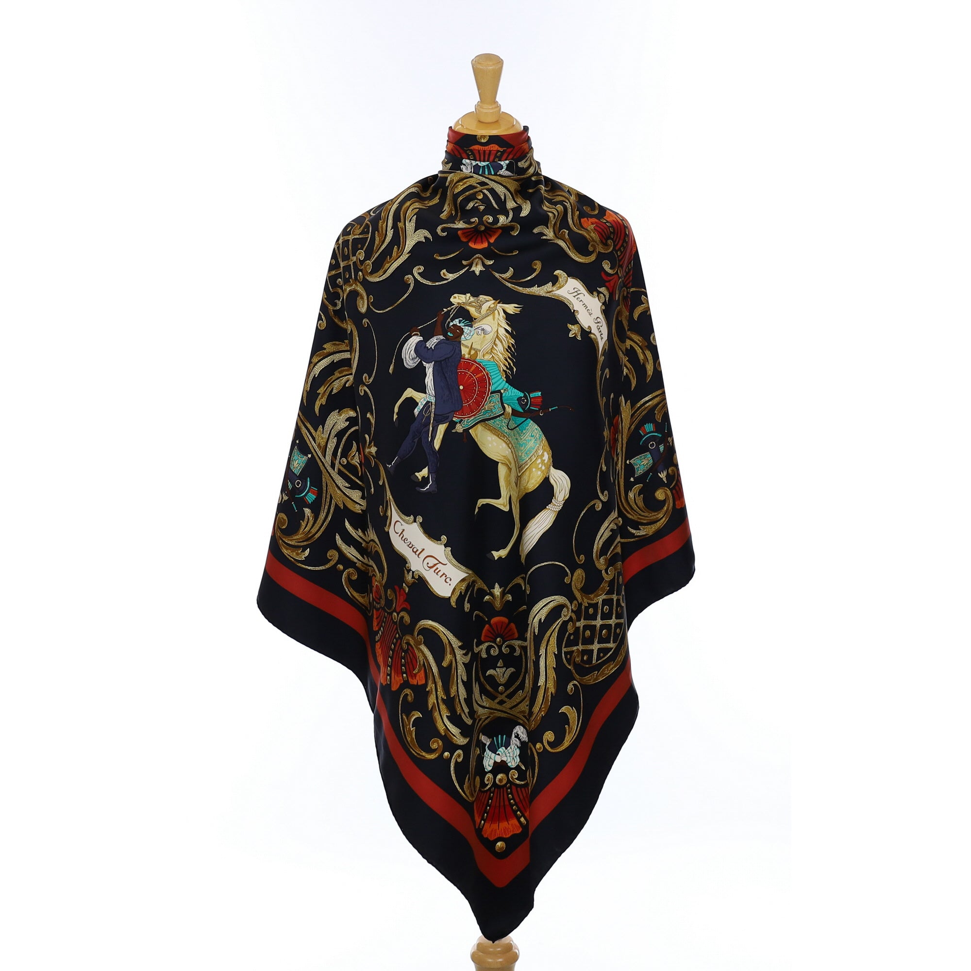 Hermès Cheval Turc Silk Scarf