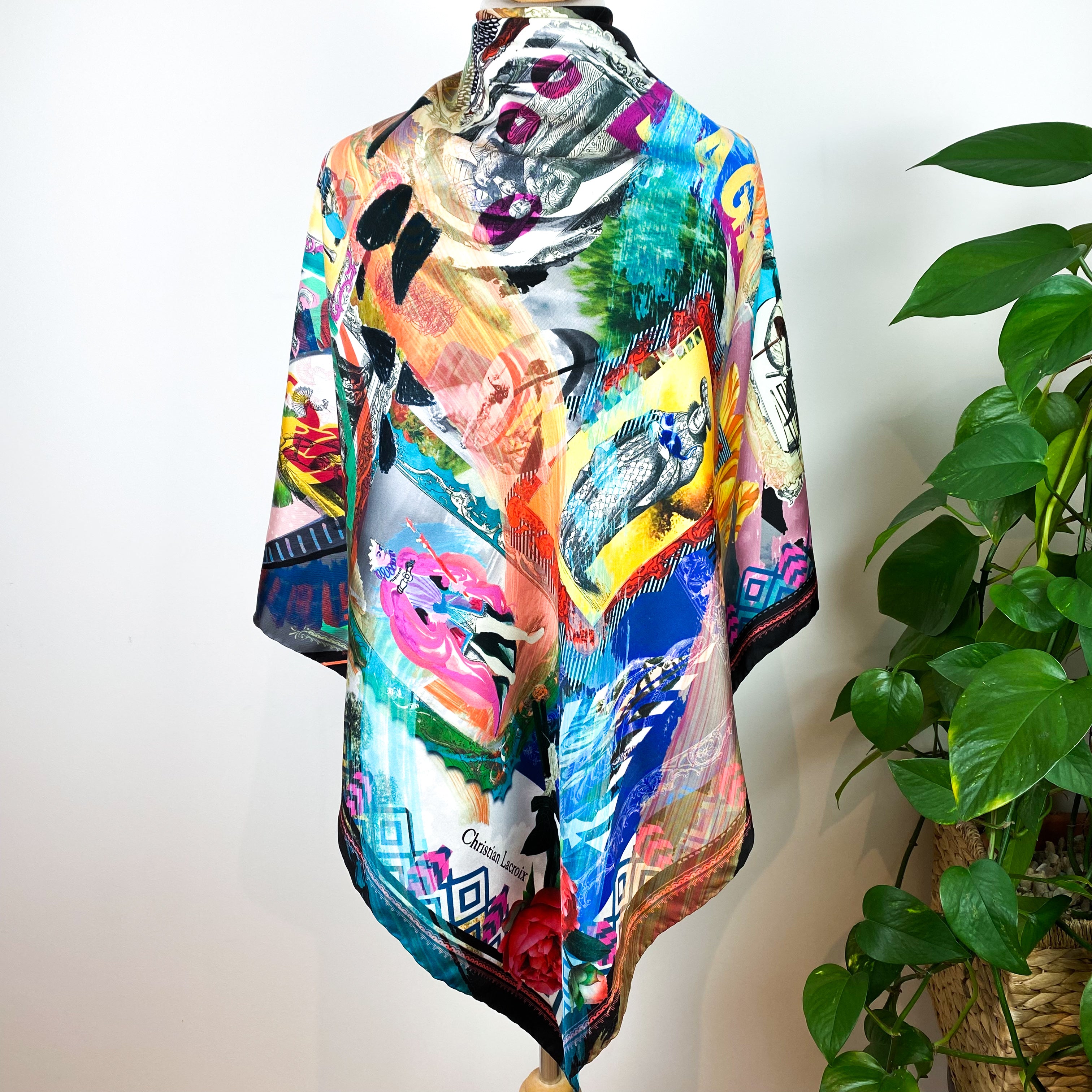 Immaculate Christian Lacroix Designer Silk Scarf