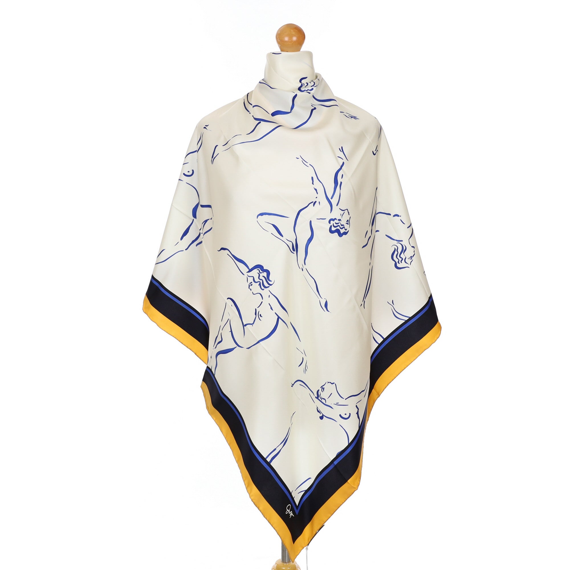 Brand New Boxed Olivia Von Halle Silk Scarf