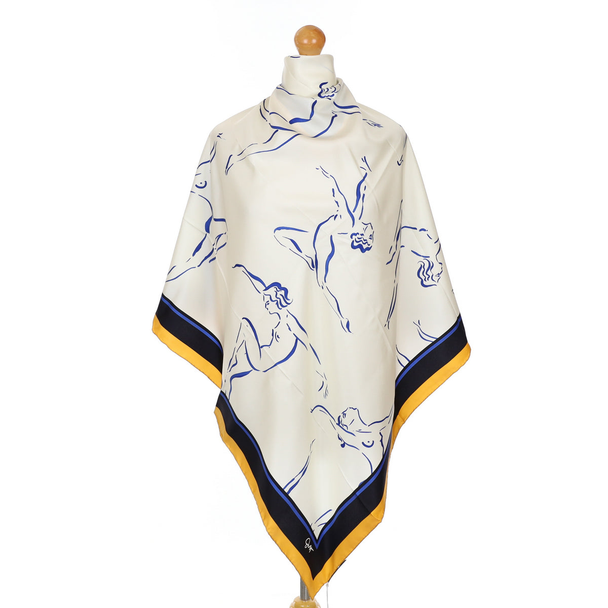 Brand New Boxed Olivia Von Halle Silk Scarf
