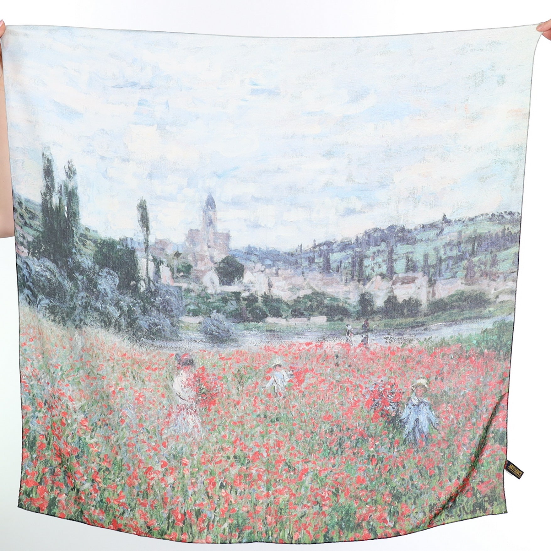 Poppy Field Design Silk Scarf