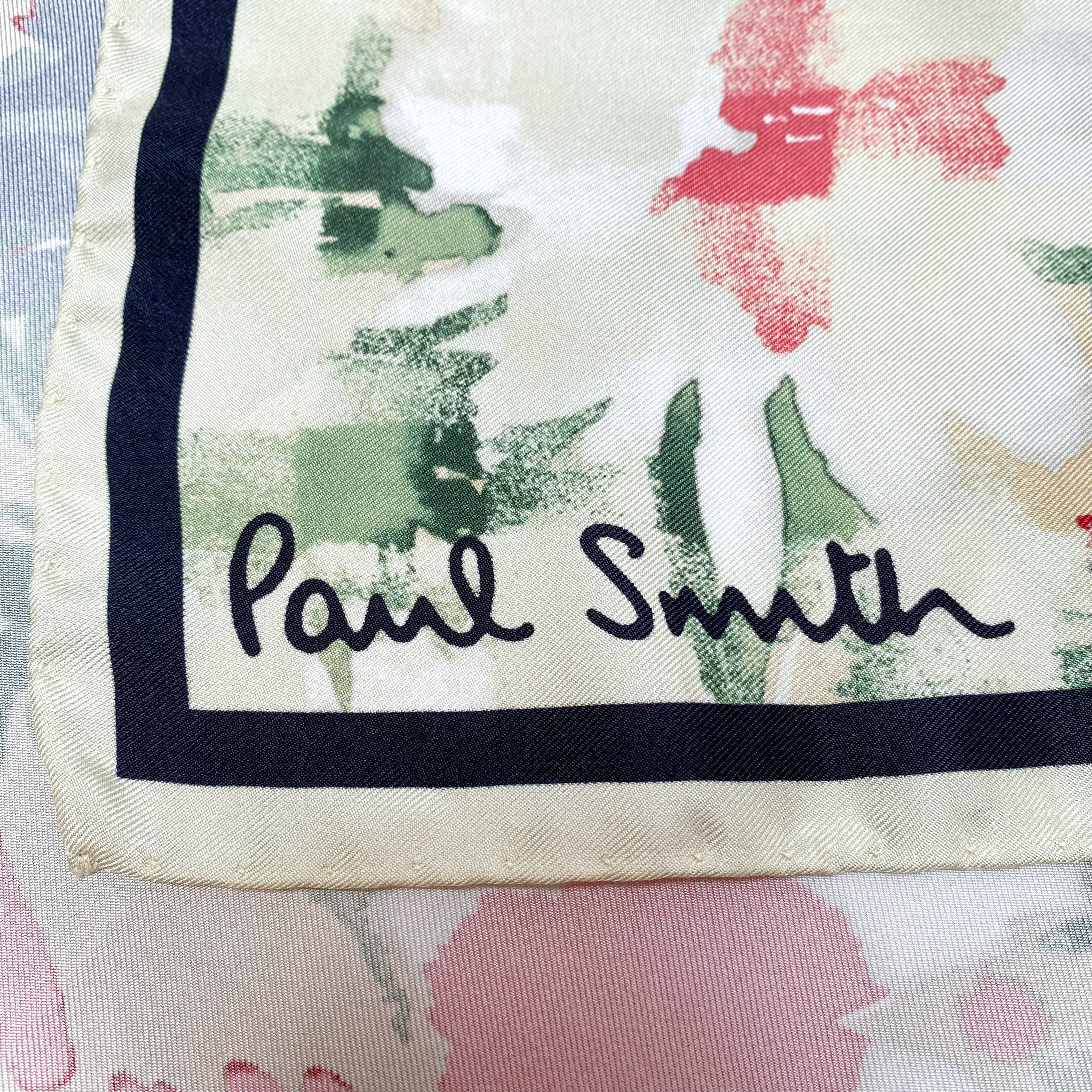 Paul Smith Floral Designer Silk Scarf