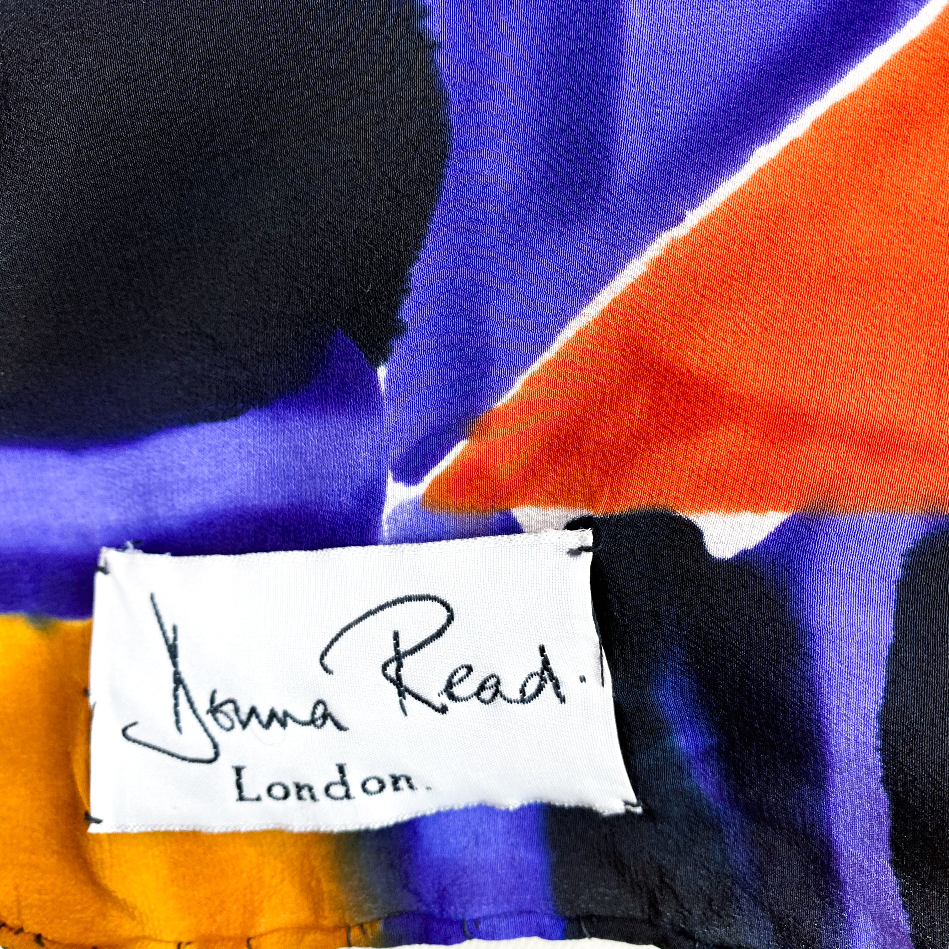 Extra Large Abstract Colourful Silk Scarf