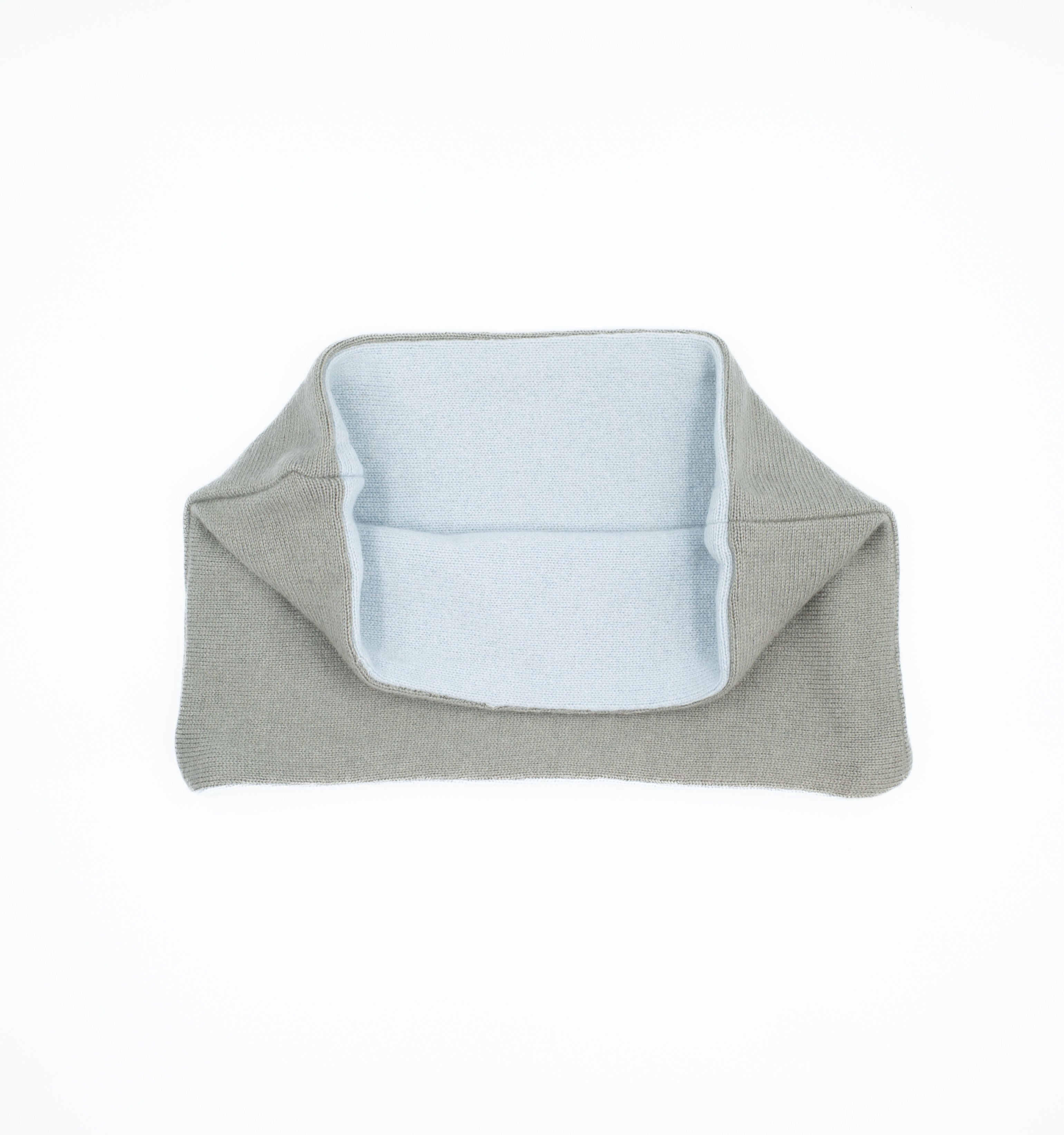 Clay and Baby Blue Neck Warmer