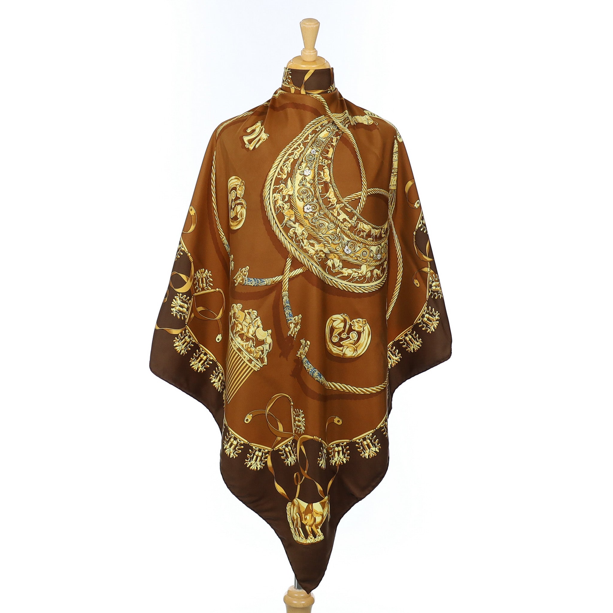 Hermès Les Cavaliers D’or Silk Scarf