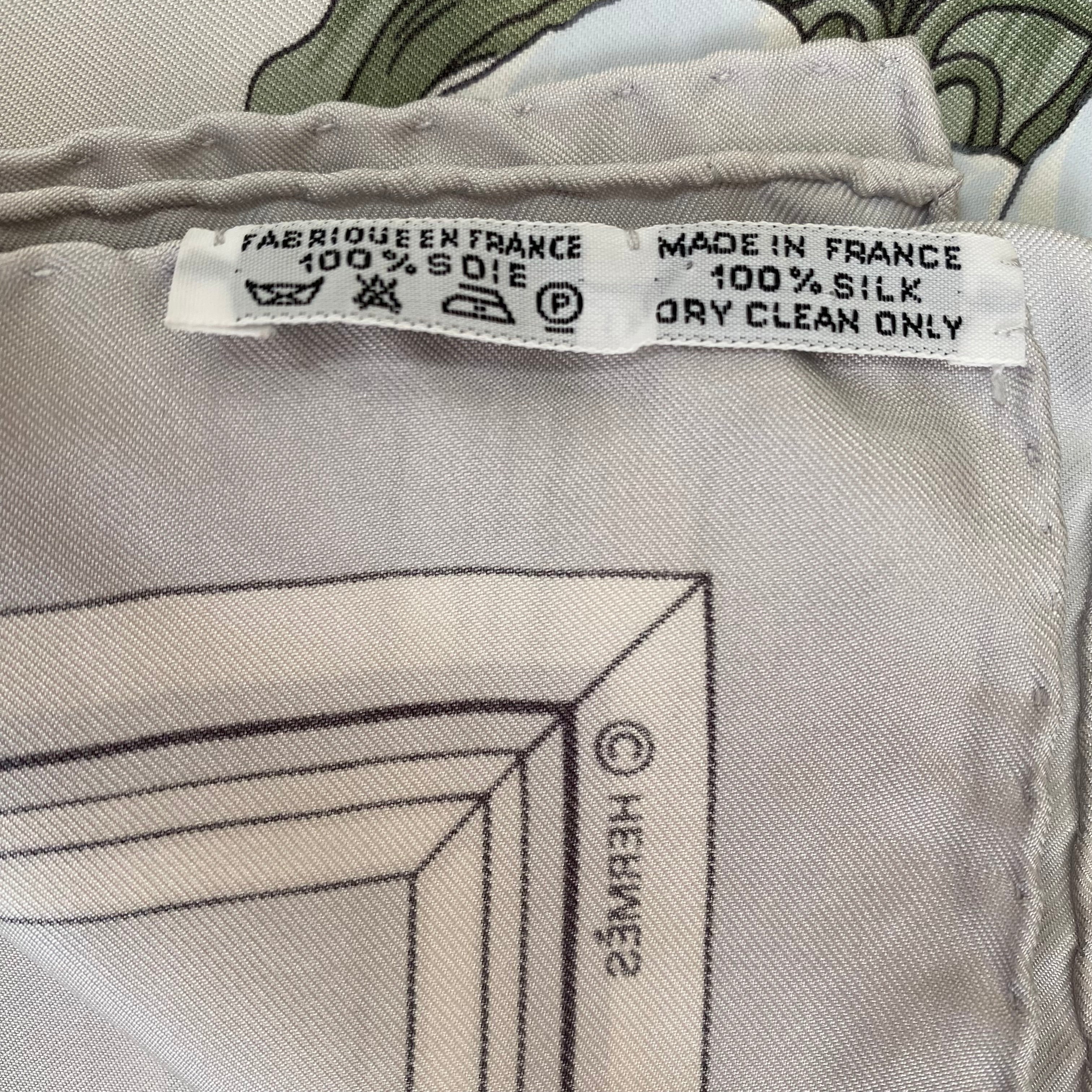 Hermès Quai Aux Fleurs Designer Silk Scarf