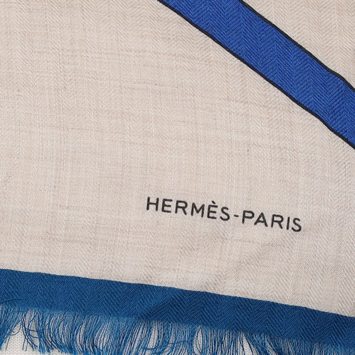 Brand New Boxed Hermès Cycling Silk & Cashmere Stole