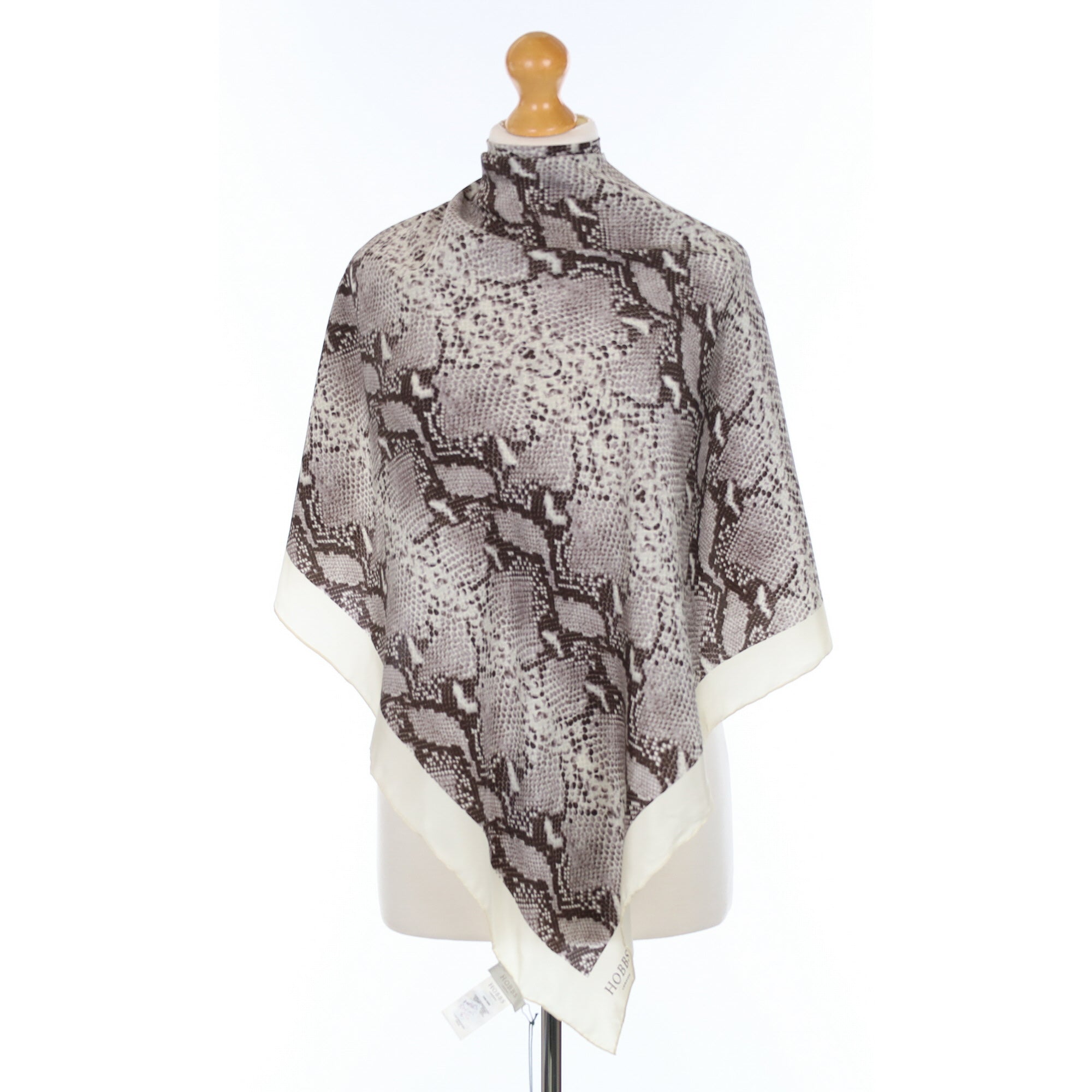 Brand New Hobbs Snakeskin Silk Scarf
