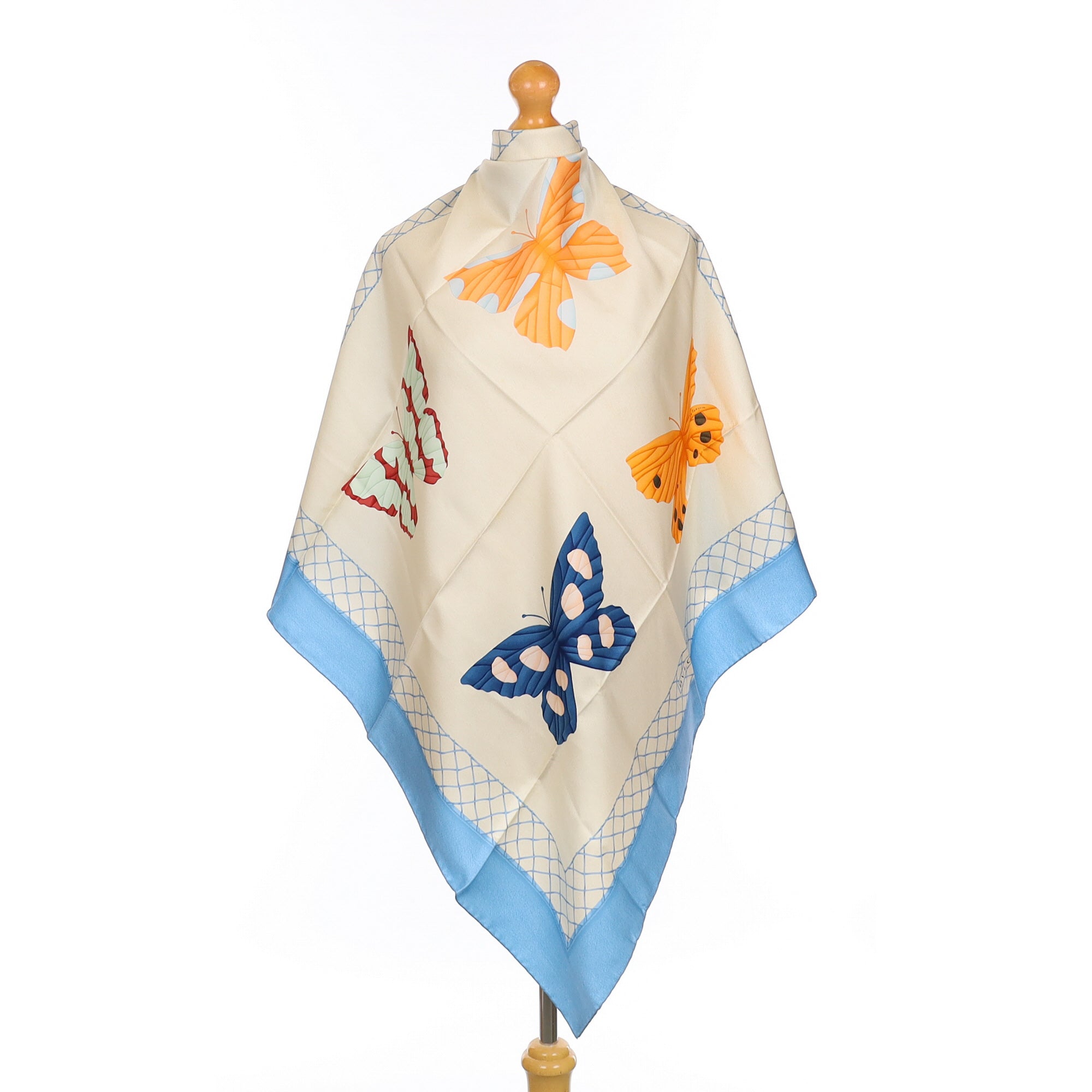 Bvlgari Butterfly Design Silk Scarf