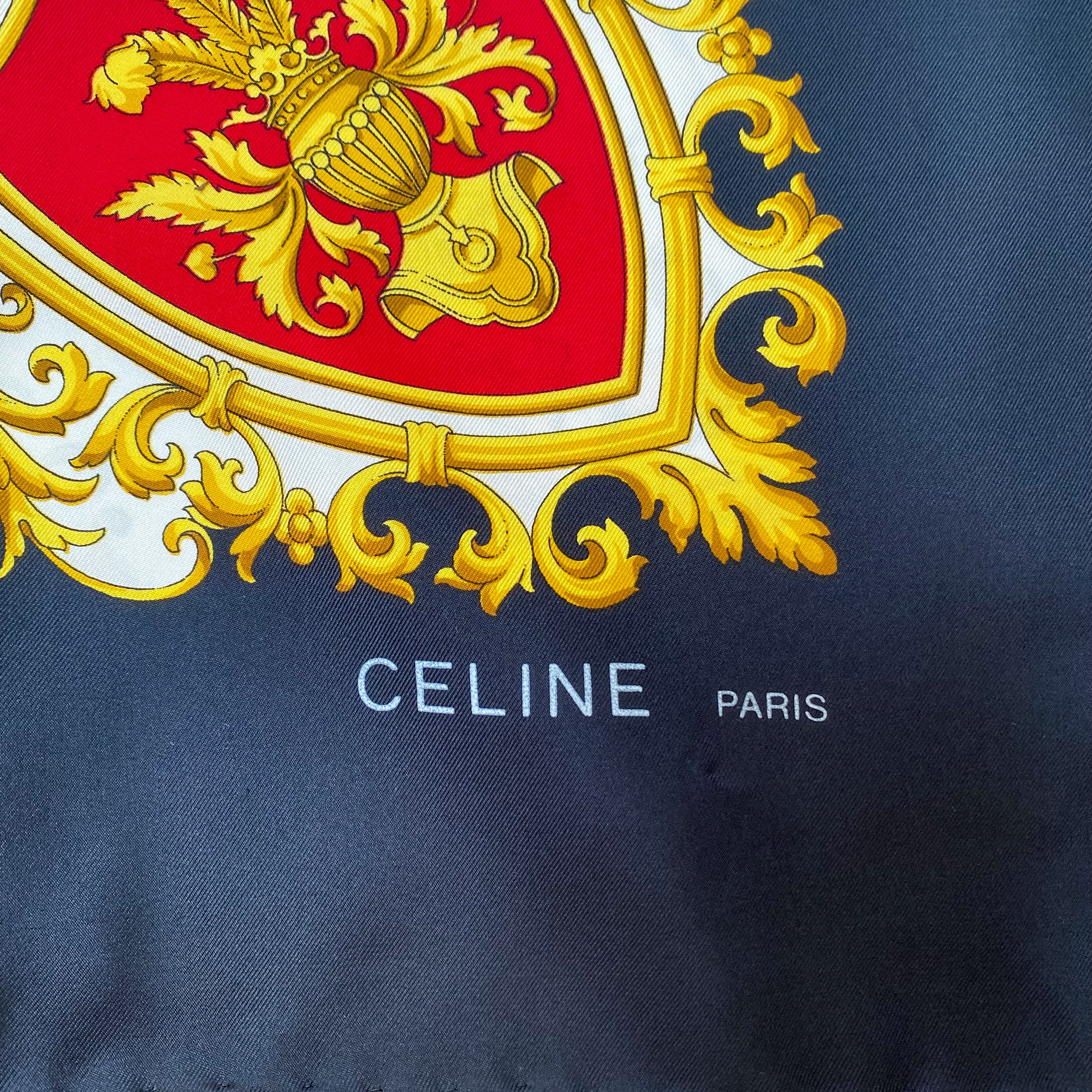 Celine Baroque Designer Silk Scarf