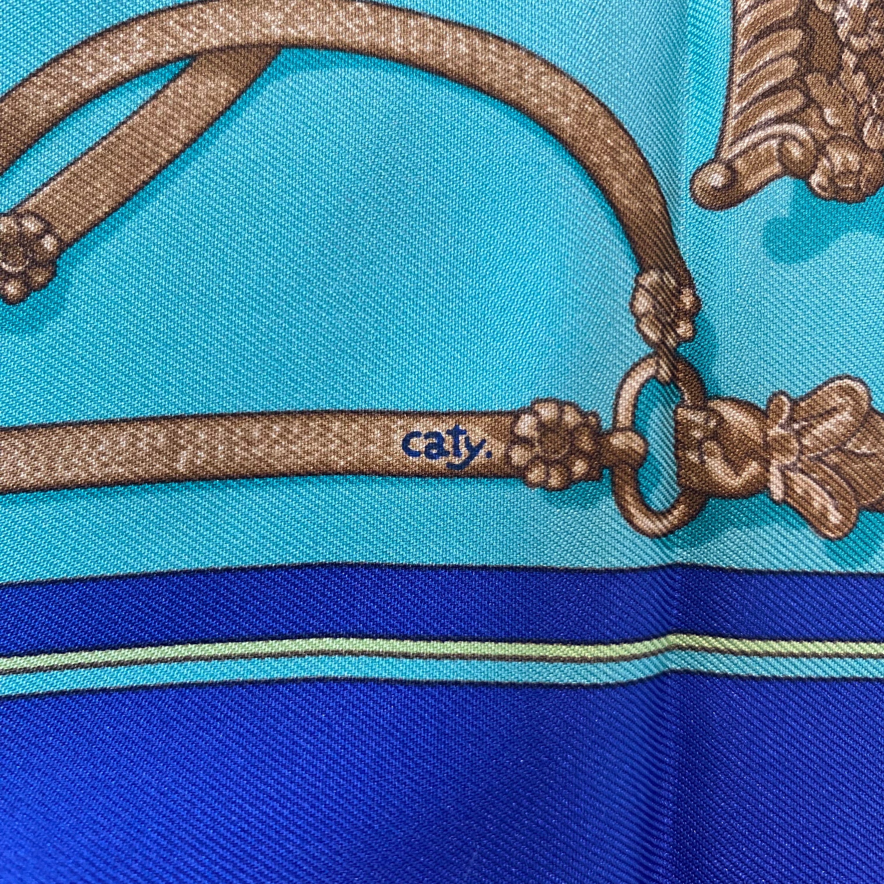 Hermès Gaucho Par Silk Scarf