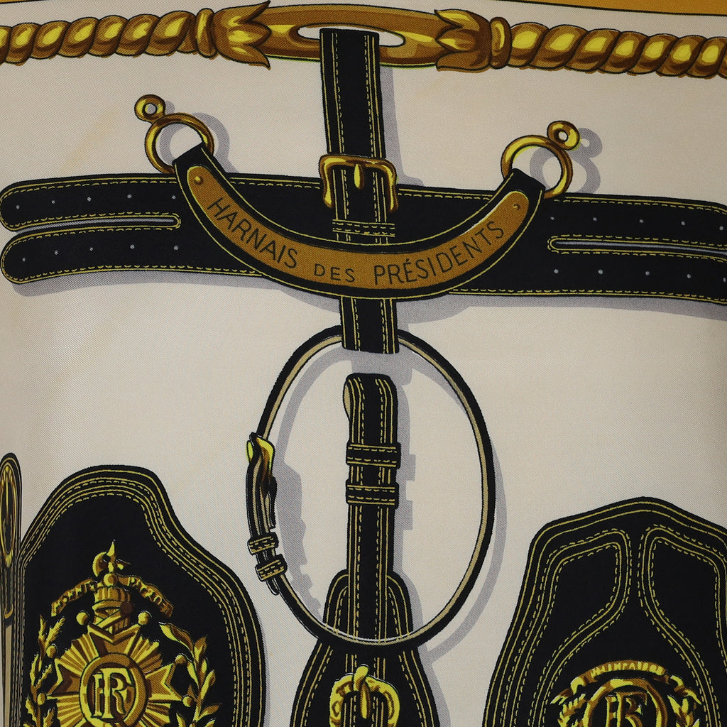 Hermès Harnais Des Présidents Silk Scarf Rare