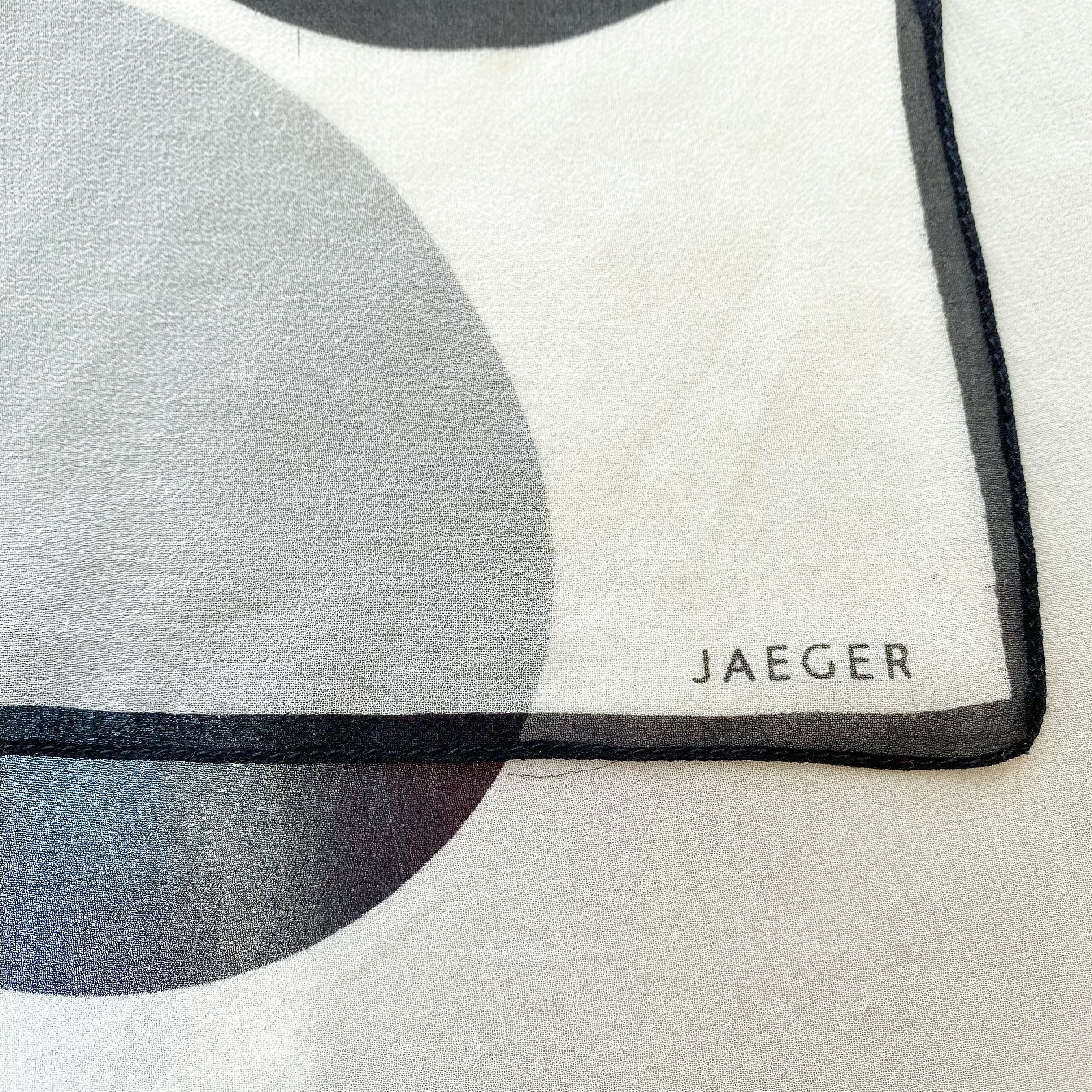 Jaeger Spotty Chiffon Silk Scarf