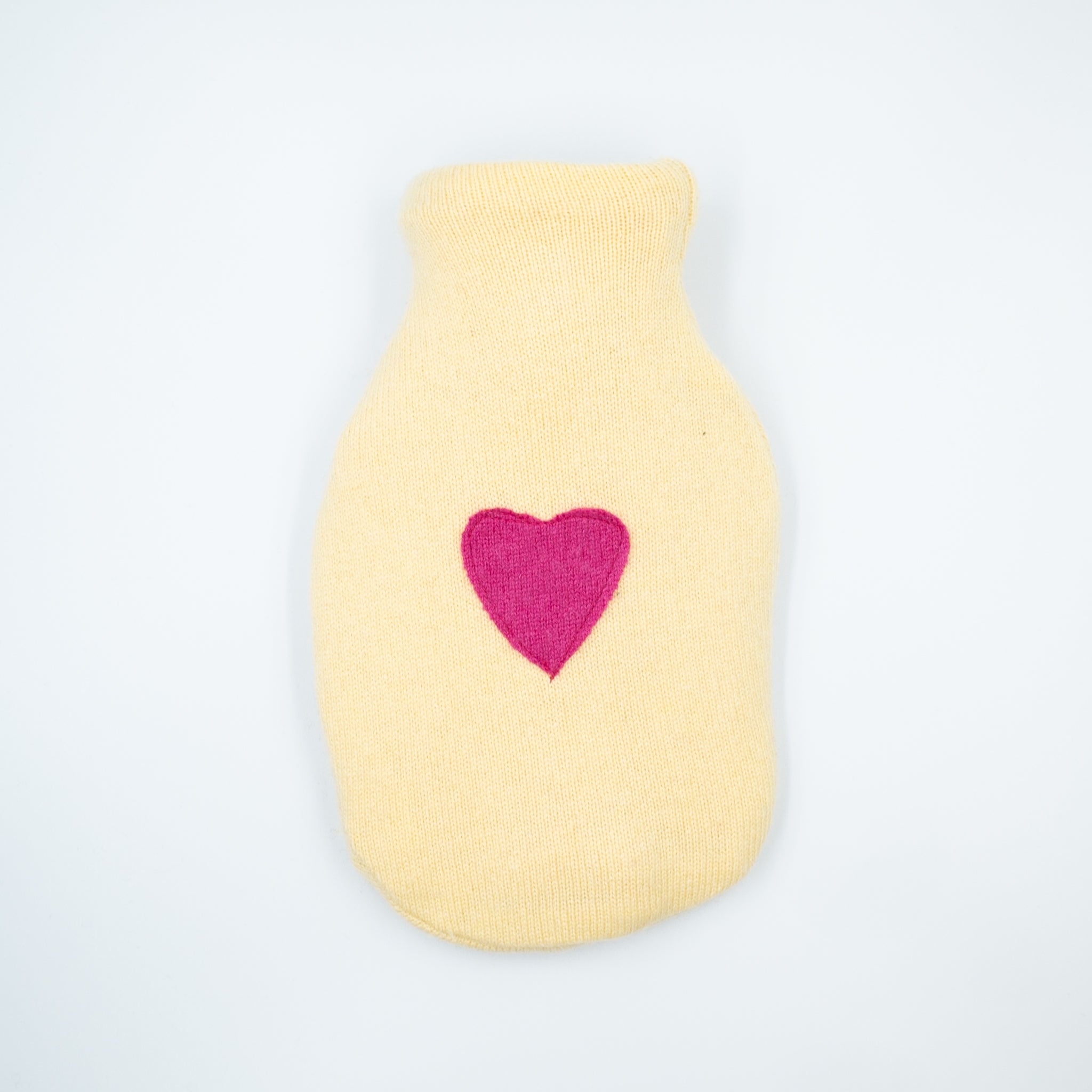 Pale Lemon Cashmere Small Hot Water Bottle