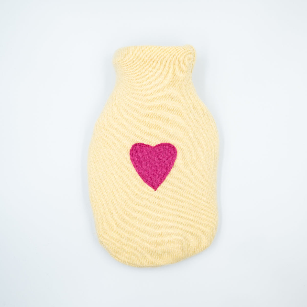 Pale Lemon Cashmere Small Hot Water Bottle