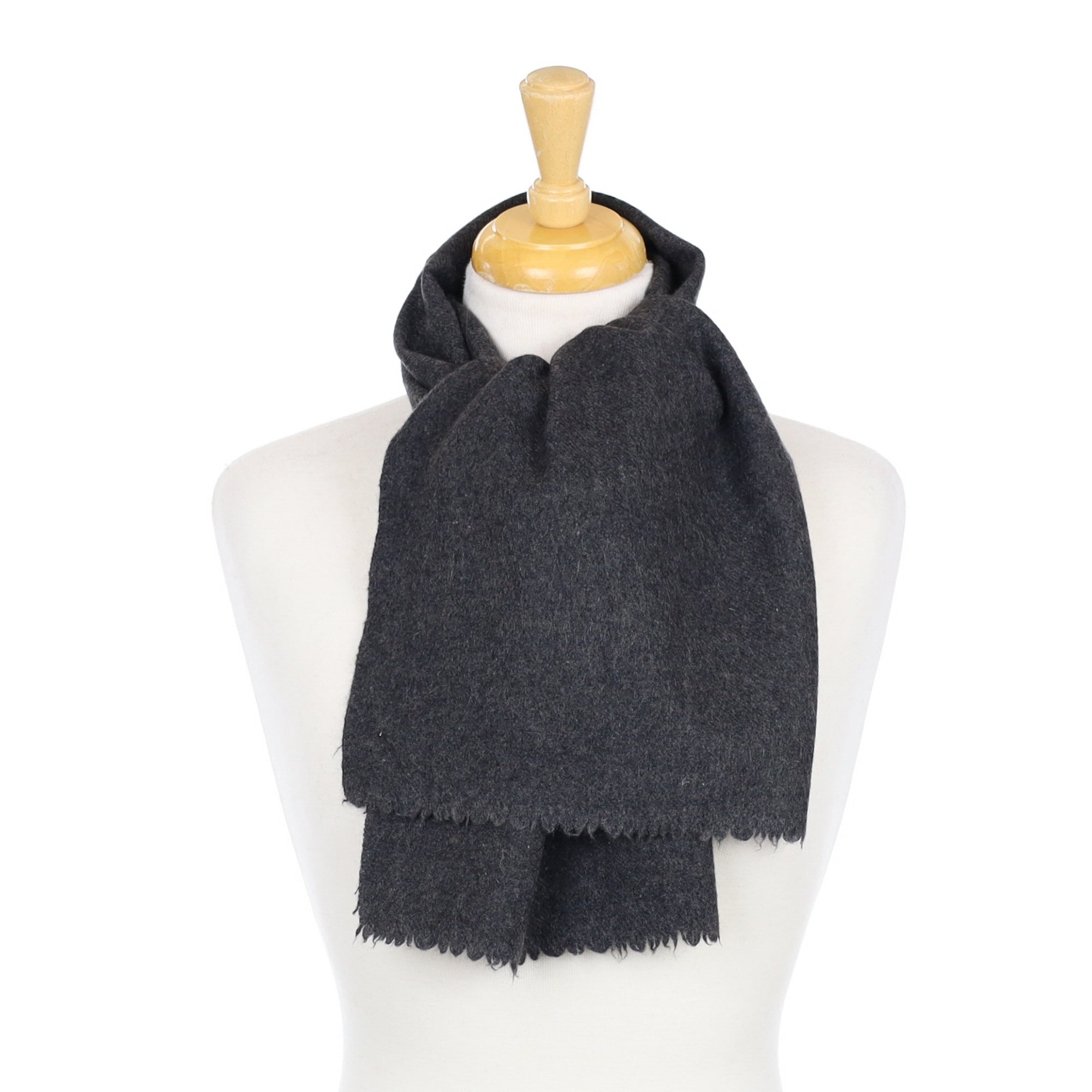 Dark Slate Grey Woven Cashmere Woven Scarf