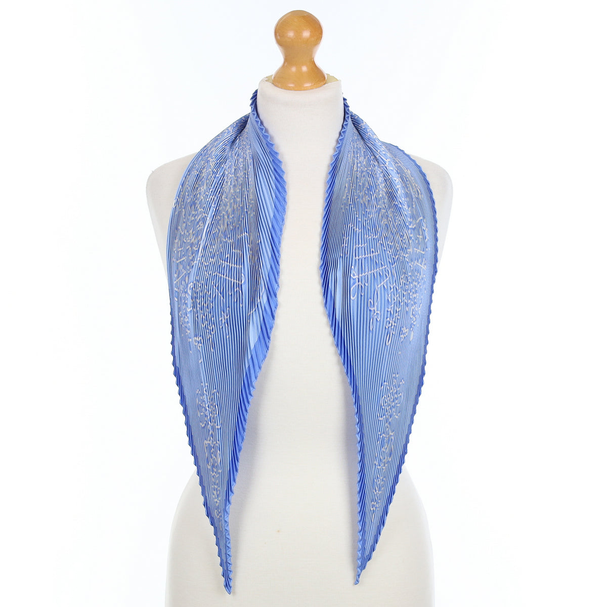 Hermès Piaget Plissé Silk Scarf Rare