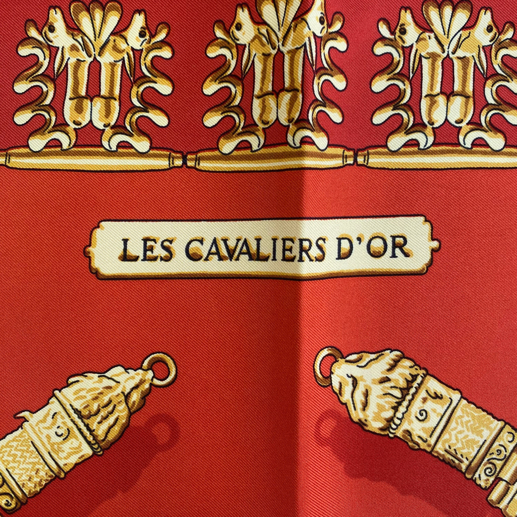 Hermès Les Cavaliers D’or Silk Scarf