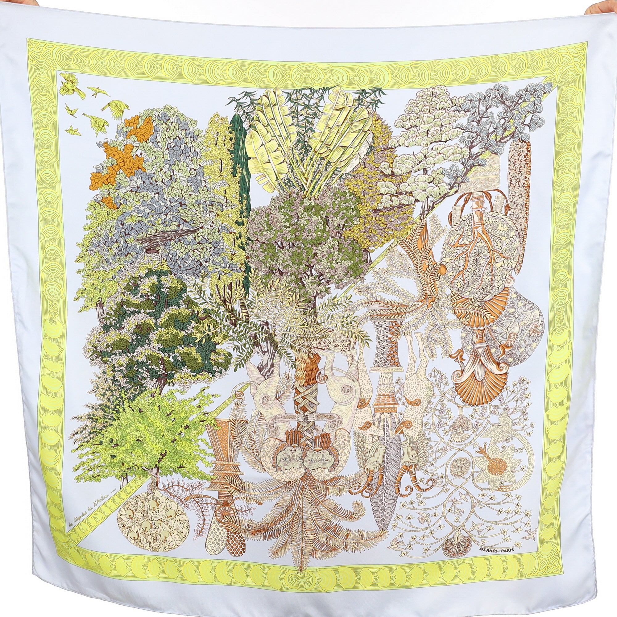 Hermès Les Légendes de L’Arbre Silk Scarf