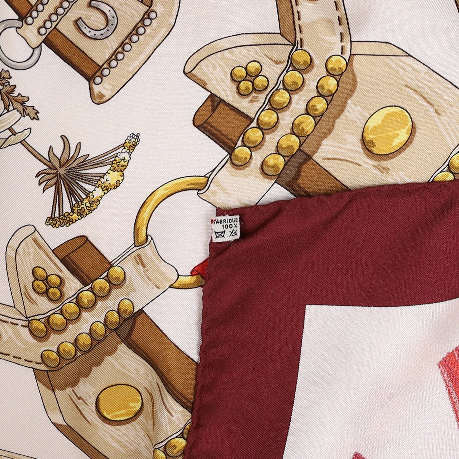 Hermès Aux Champs Silk Scarf