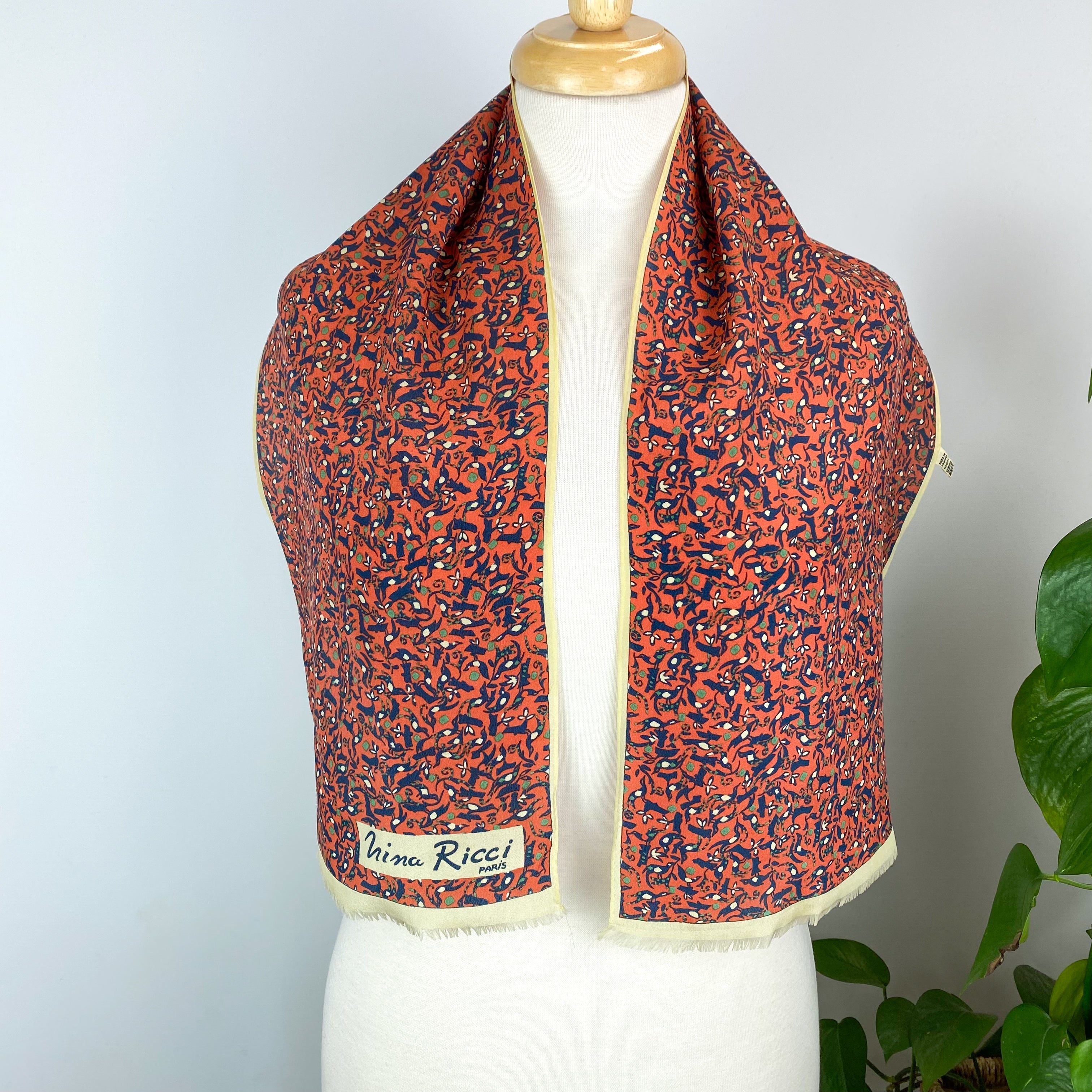 Vintage Nina Ricci Silk Scarf