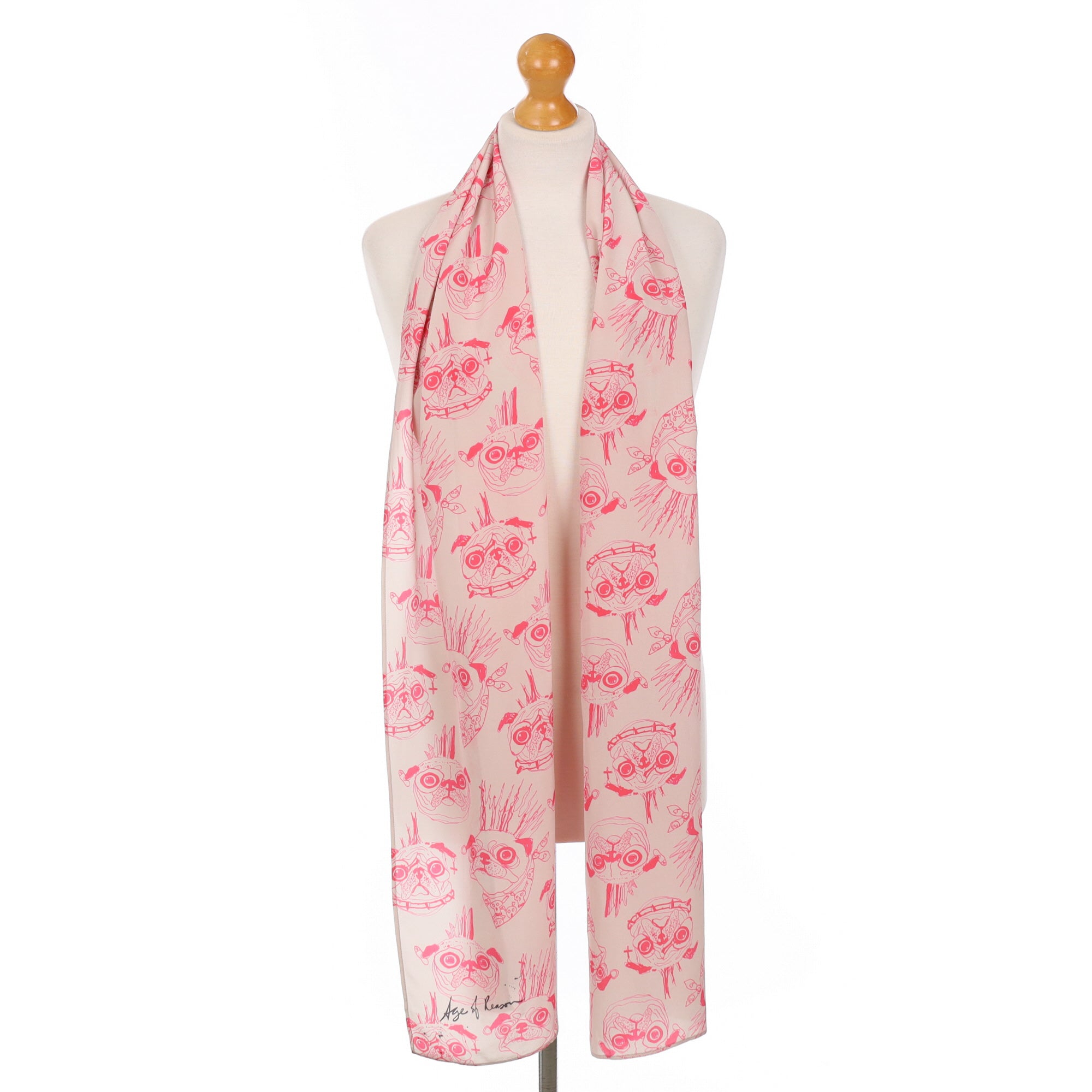 Age of Reason Bulldog Silk Scarf