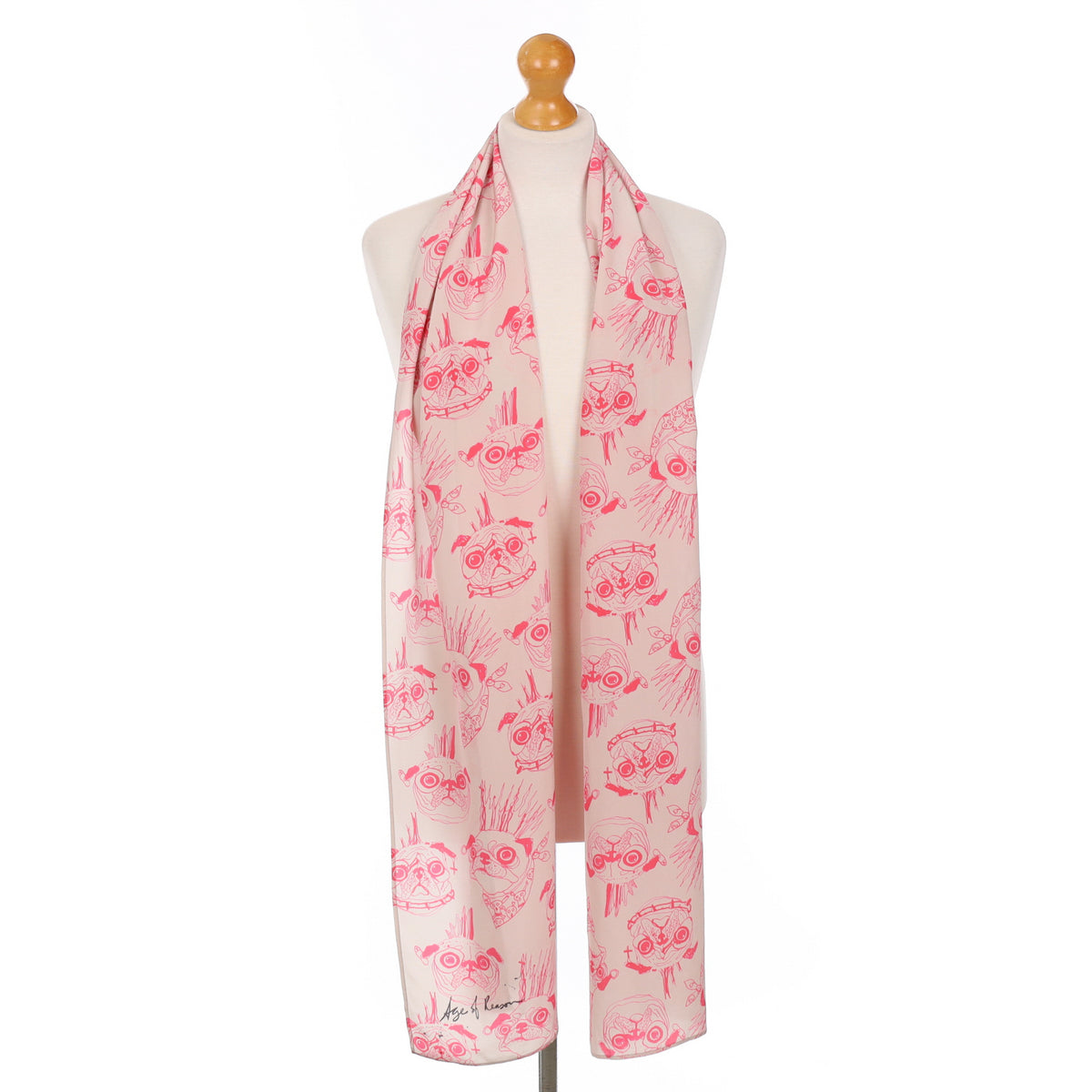 Age of Reason Bulldog Silk Scarf