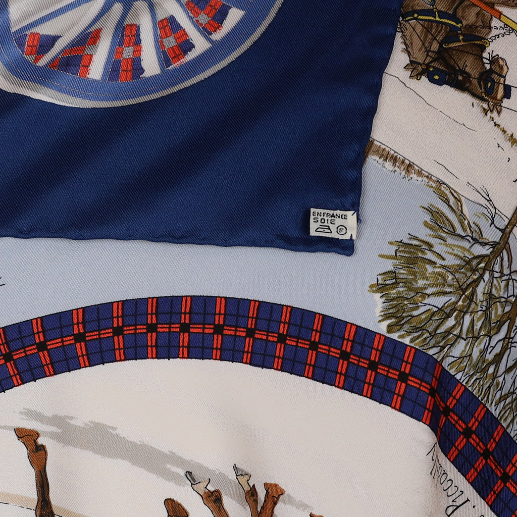Hermès L’hiver en Poste Silk Scarf