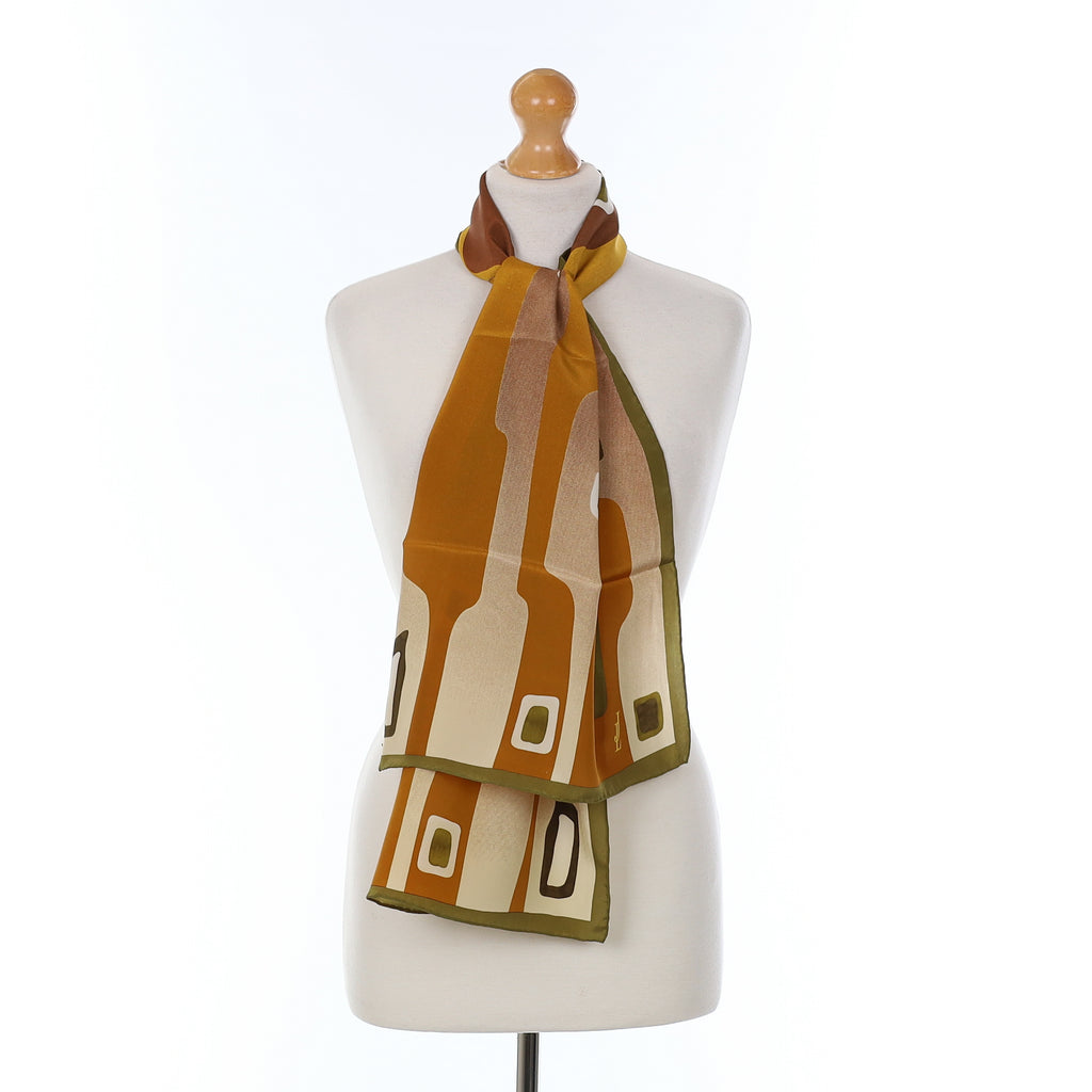 Brand New Abstract Silk Scarf