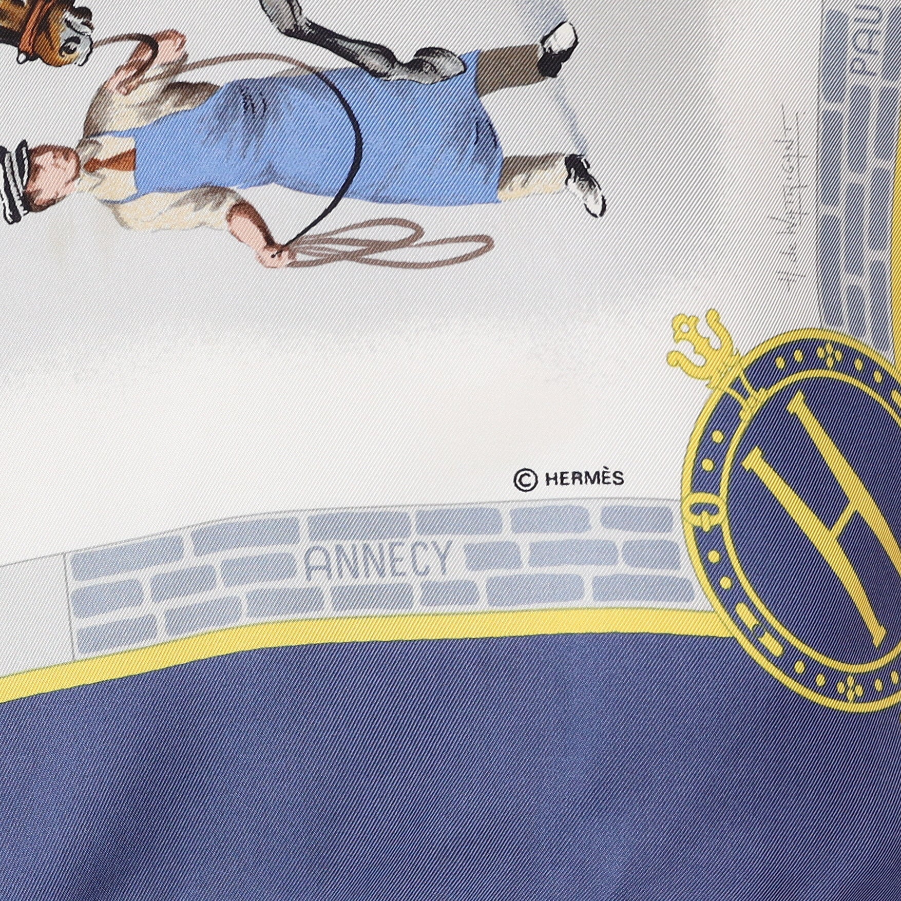 Hermès Les Haras Nationaux Vintage Silk Scarf