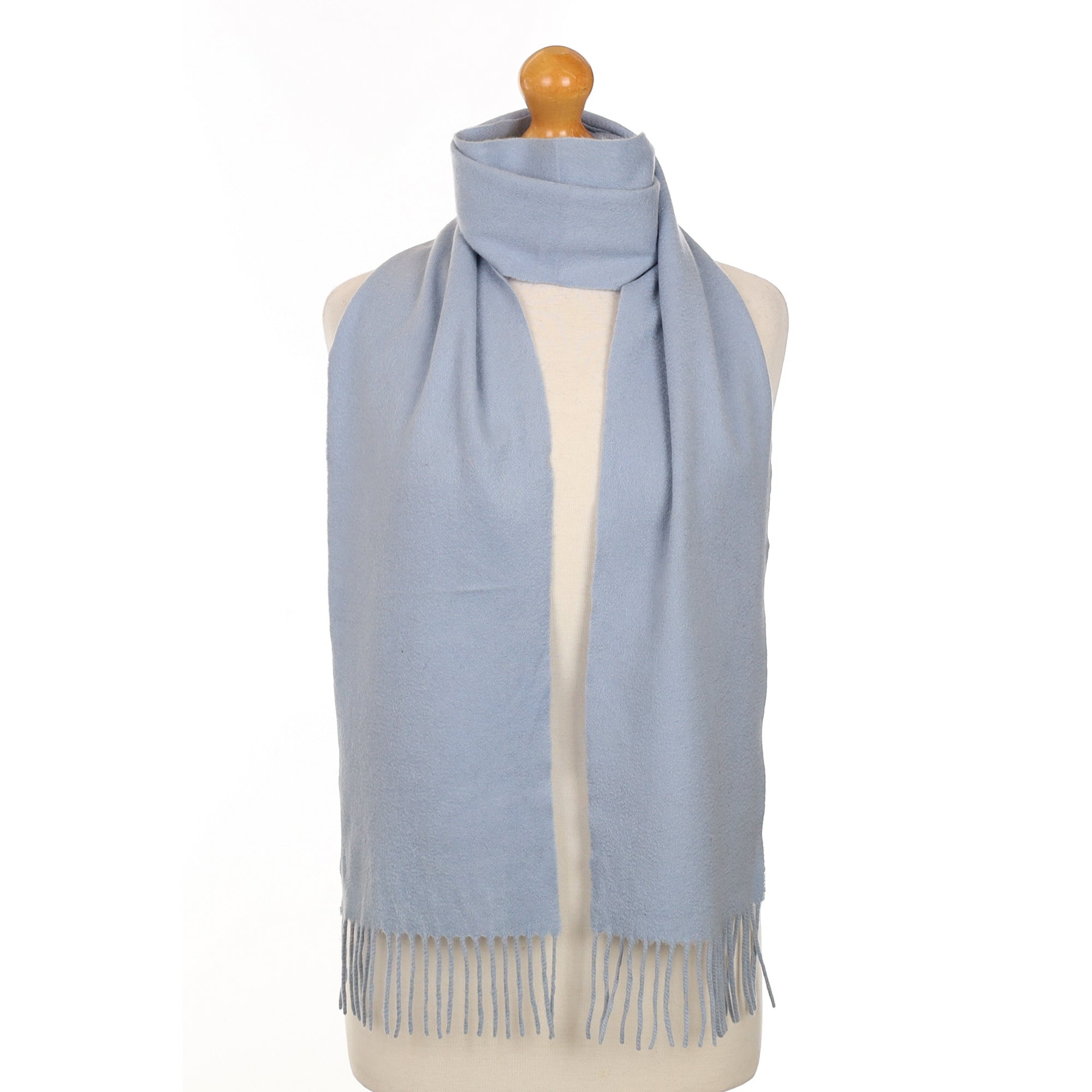 Baby Blue Cashmere Woven Scarf