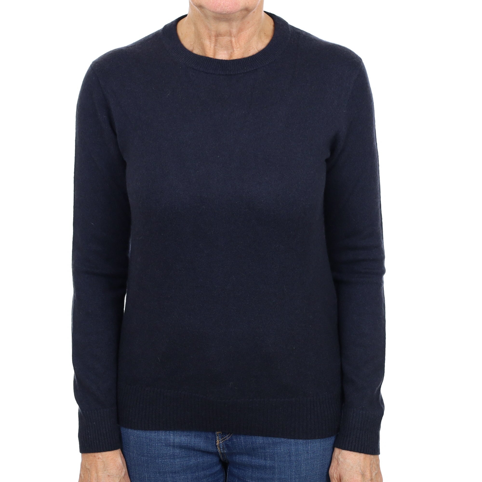 Old Navy Blue Cashmere Crew Neck Jumper Medium