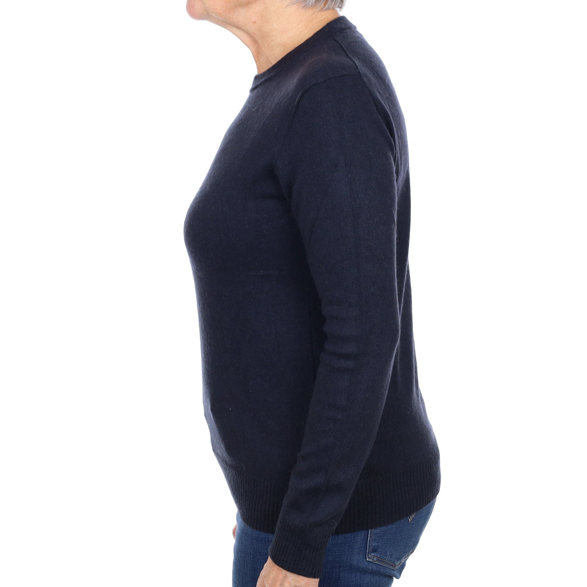 Old Navy Blue Cashmere Crew Neck Jumper Medium