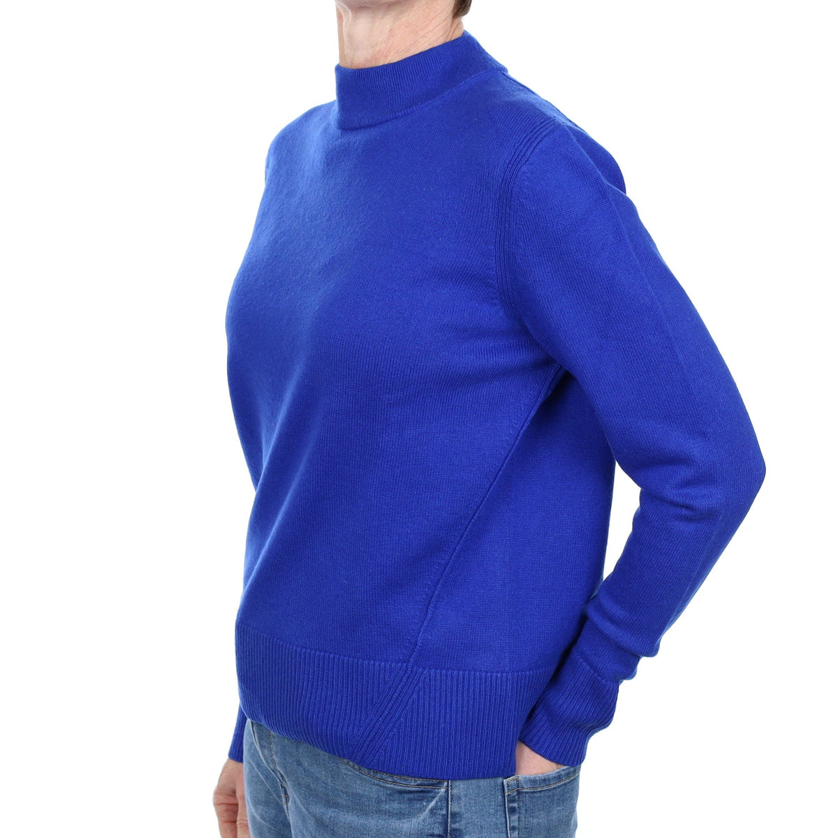 & Other Stories Royal Blue Cashmere Turtle Neck Jumper Small