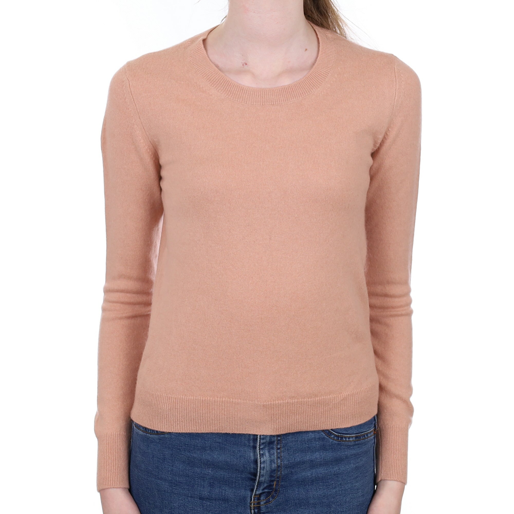 Nude Pink Cashmere Crew Neck Jumper Extra Small