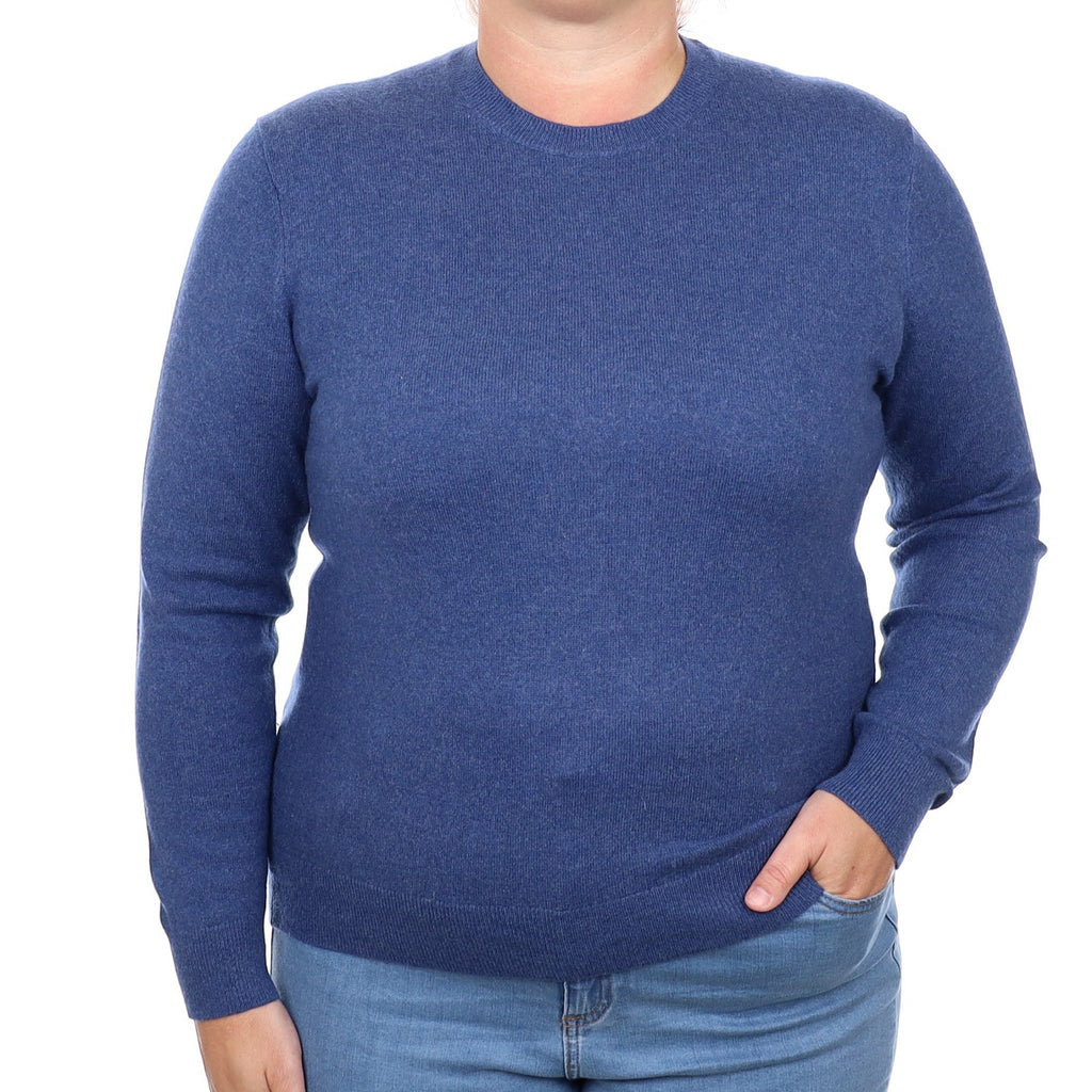 Navel Blue Cashmere Crew Neck Jumper Large