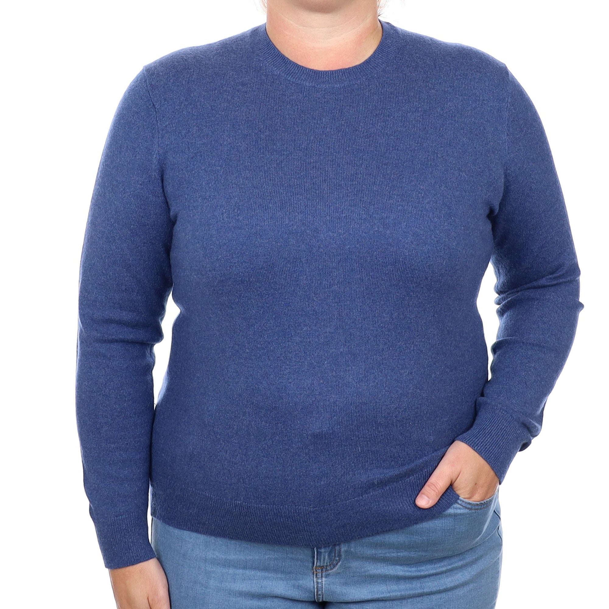 Navel Blue Cashmere Crew Neck Jumper Large