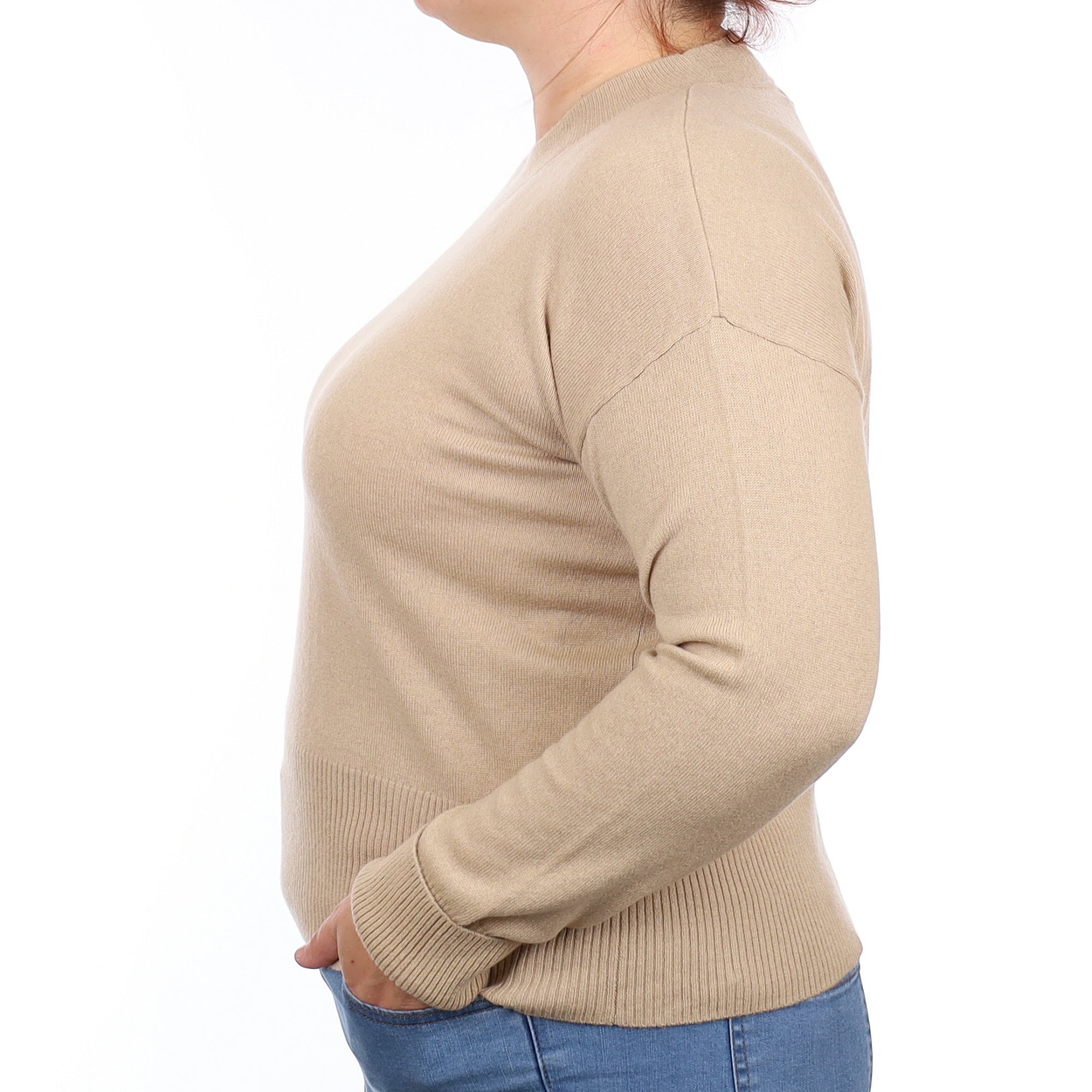 Brand New Camel Cashmere Turtleneck Jumper Large